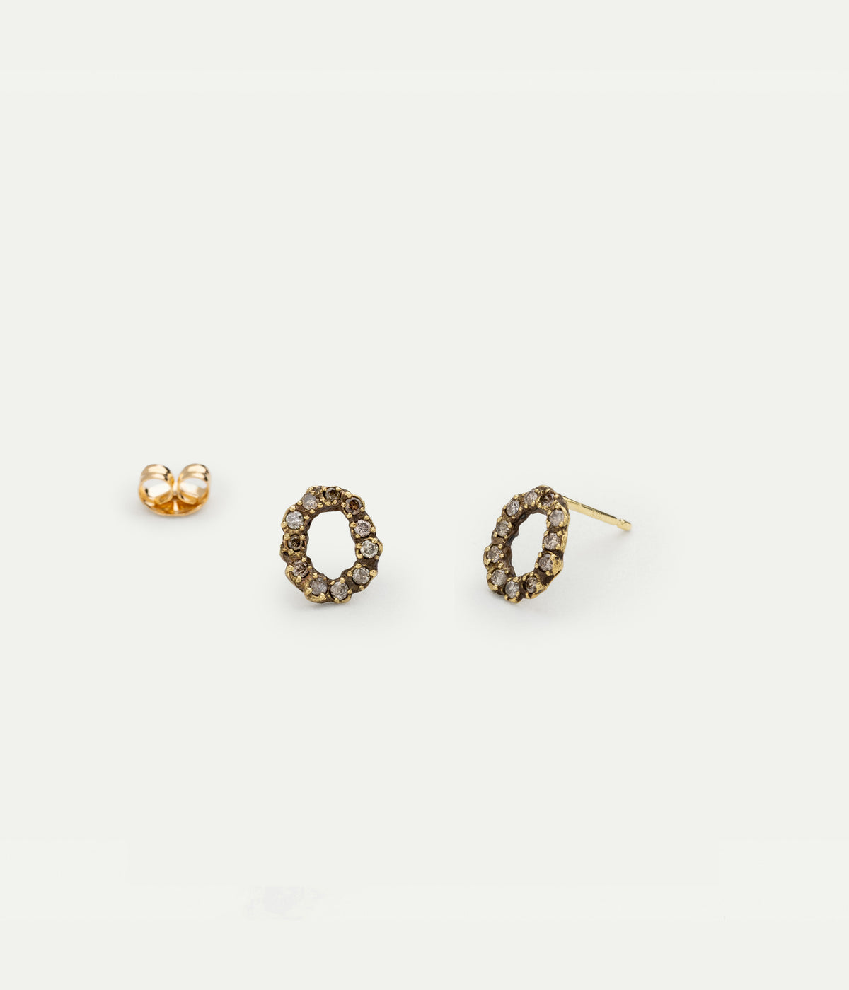 Boucles d'oreilles Uno or jaune et diamants