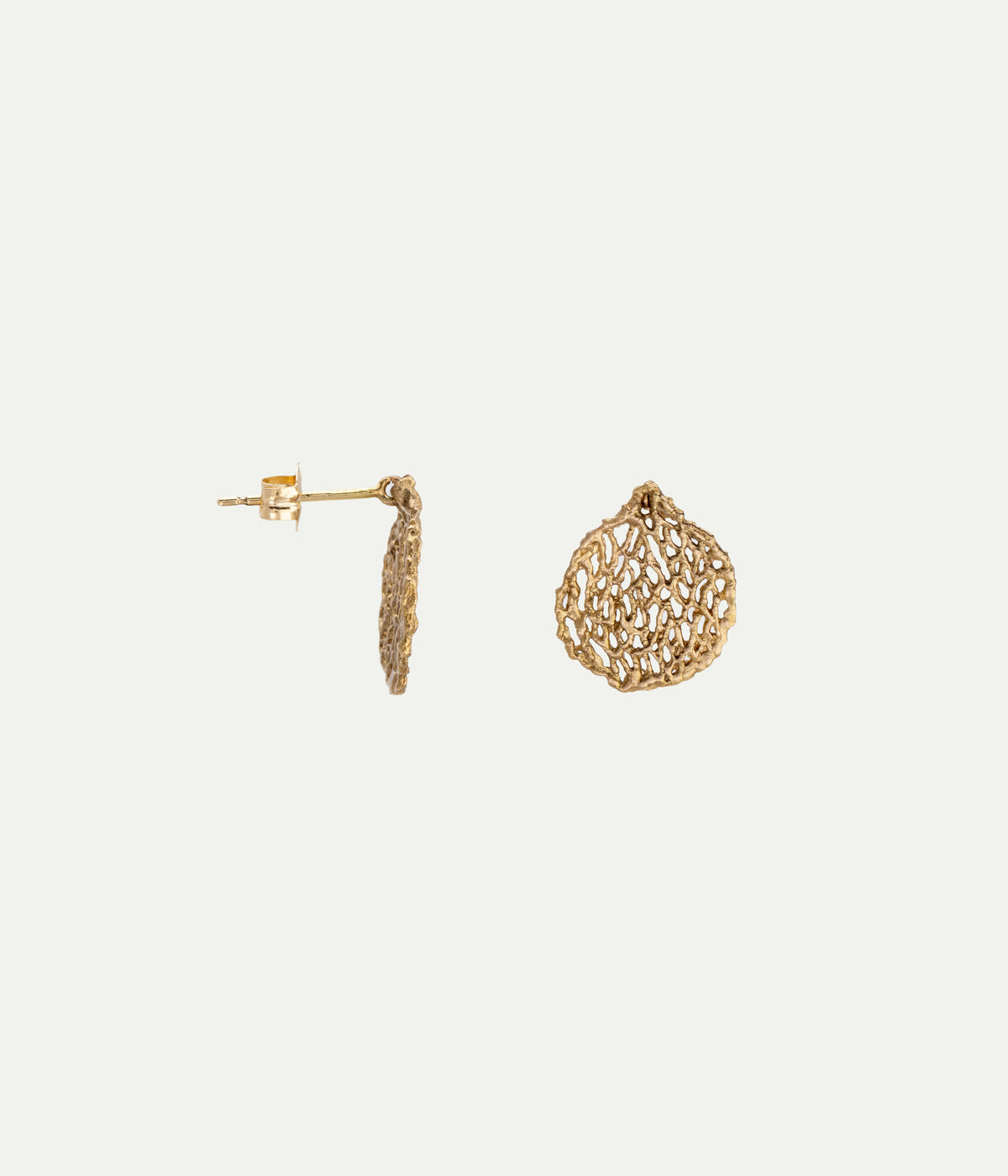 Lilas yellow gold earrings