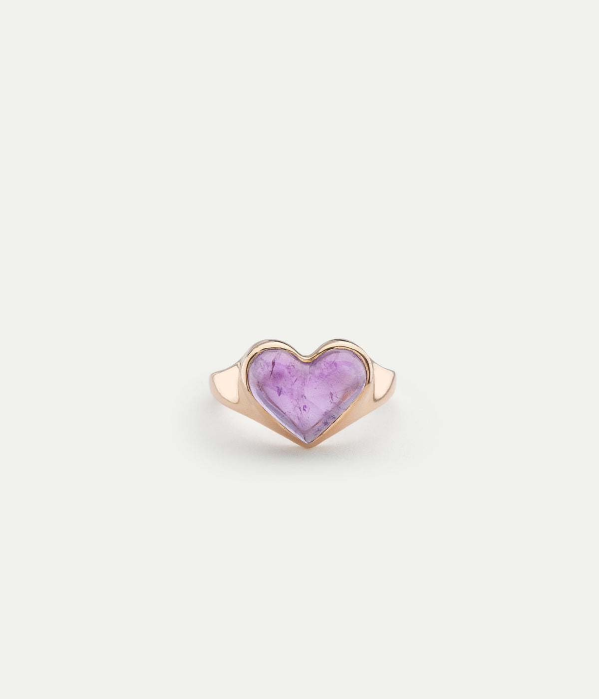 Amethyst love lollipop mini ring
