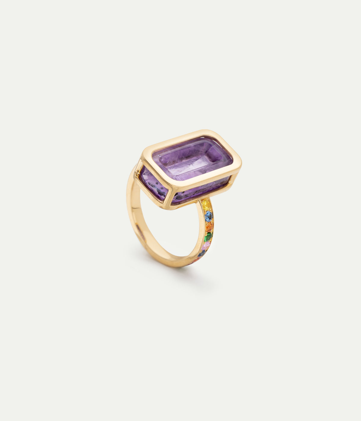Pfefferminz amethyst ring