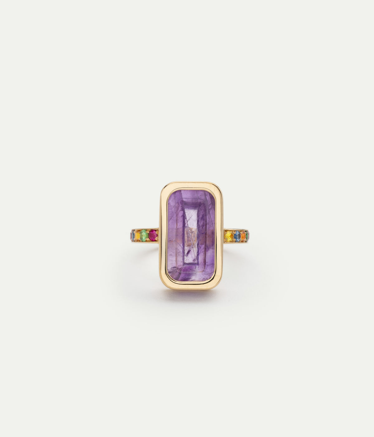 Pfefferminz amethyst ring