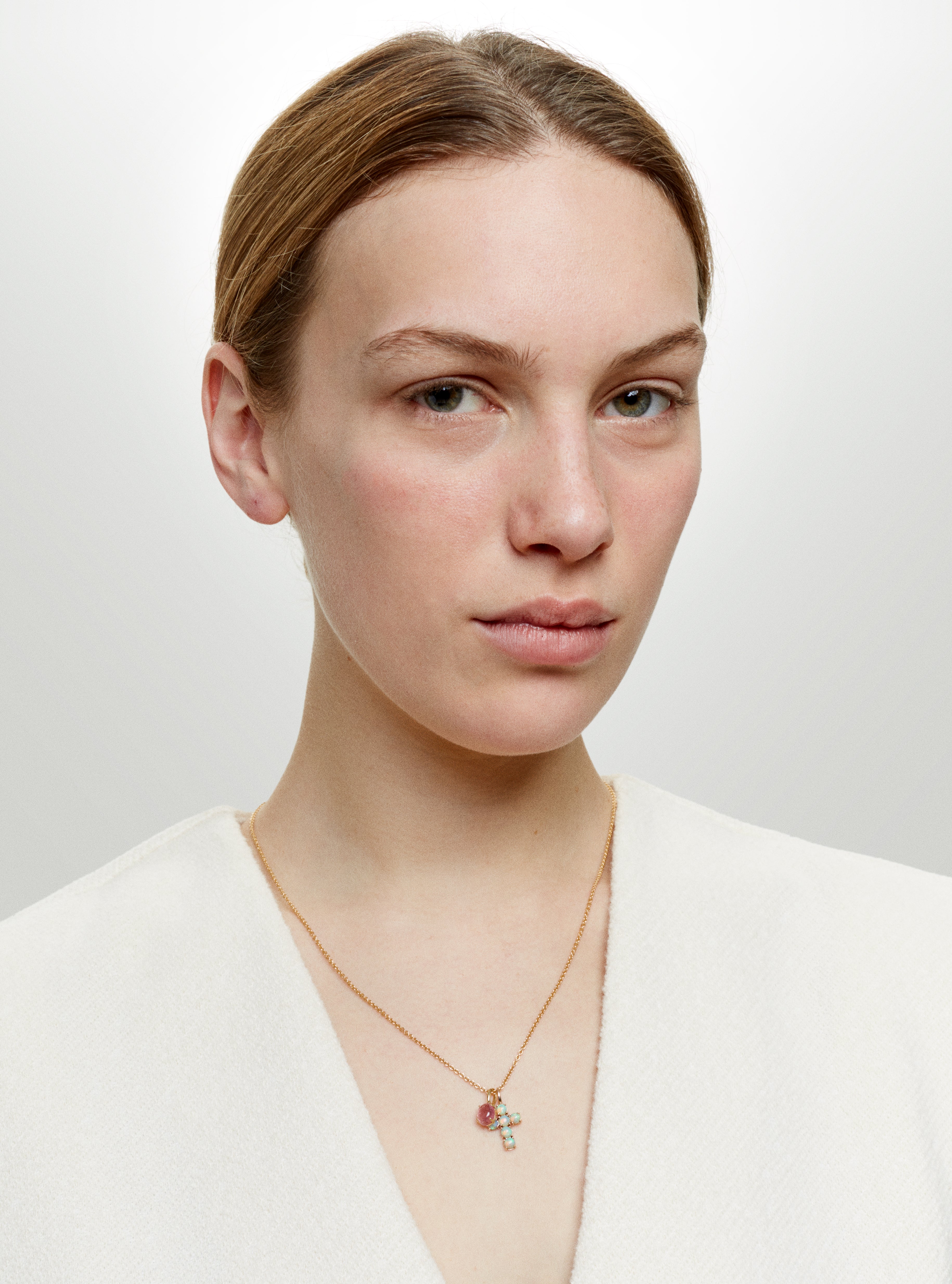 Pendentif Ismène Cross Opale