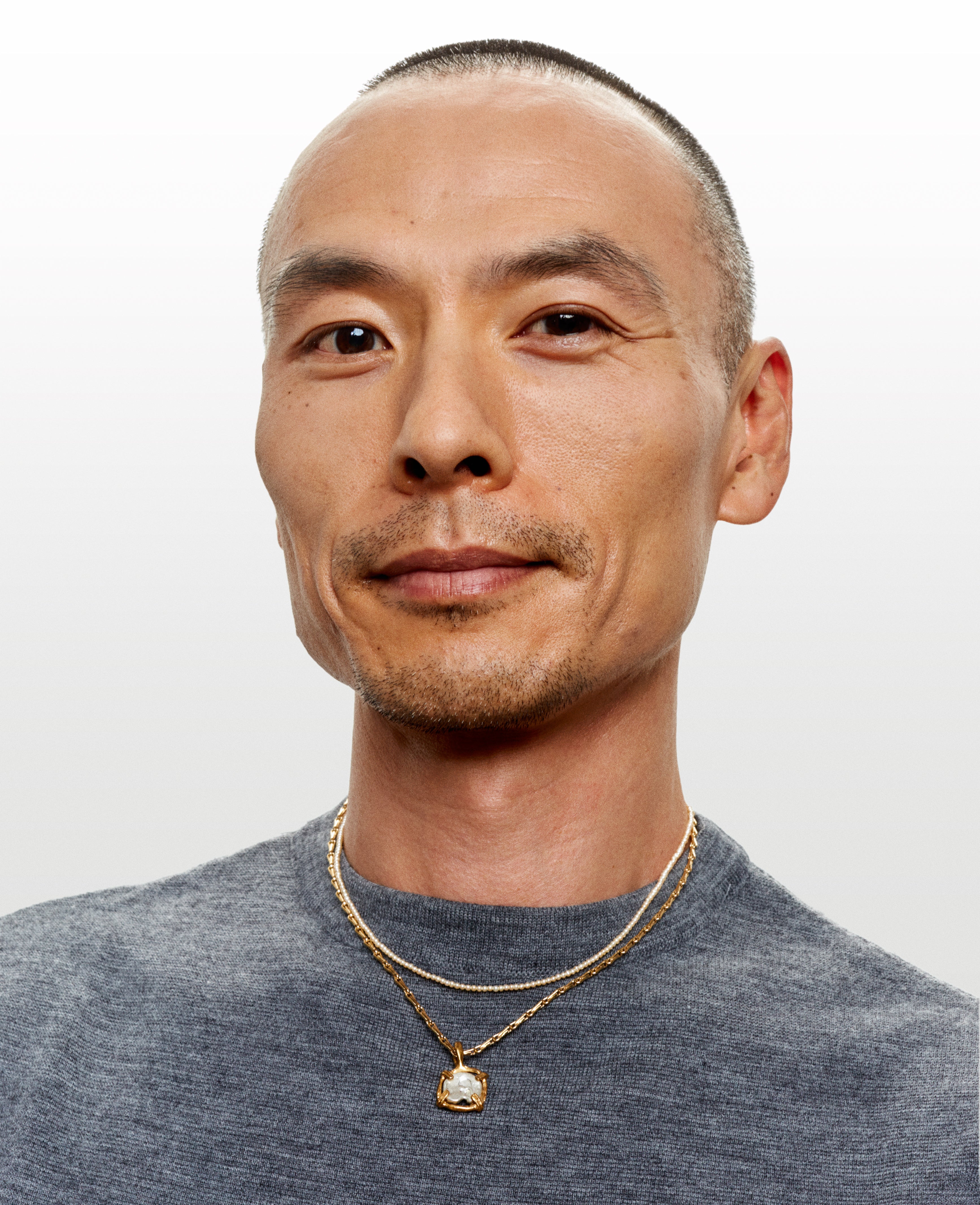 Babe Flea rose gold pearls necklace