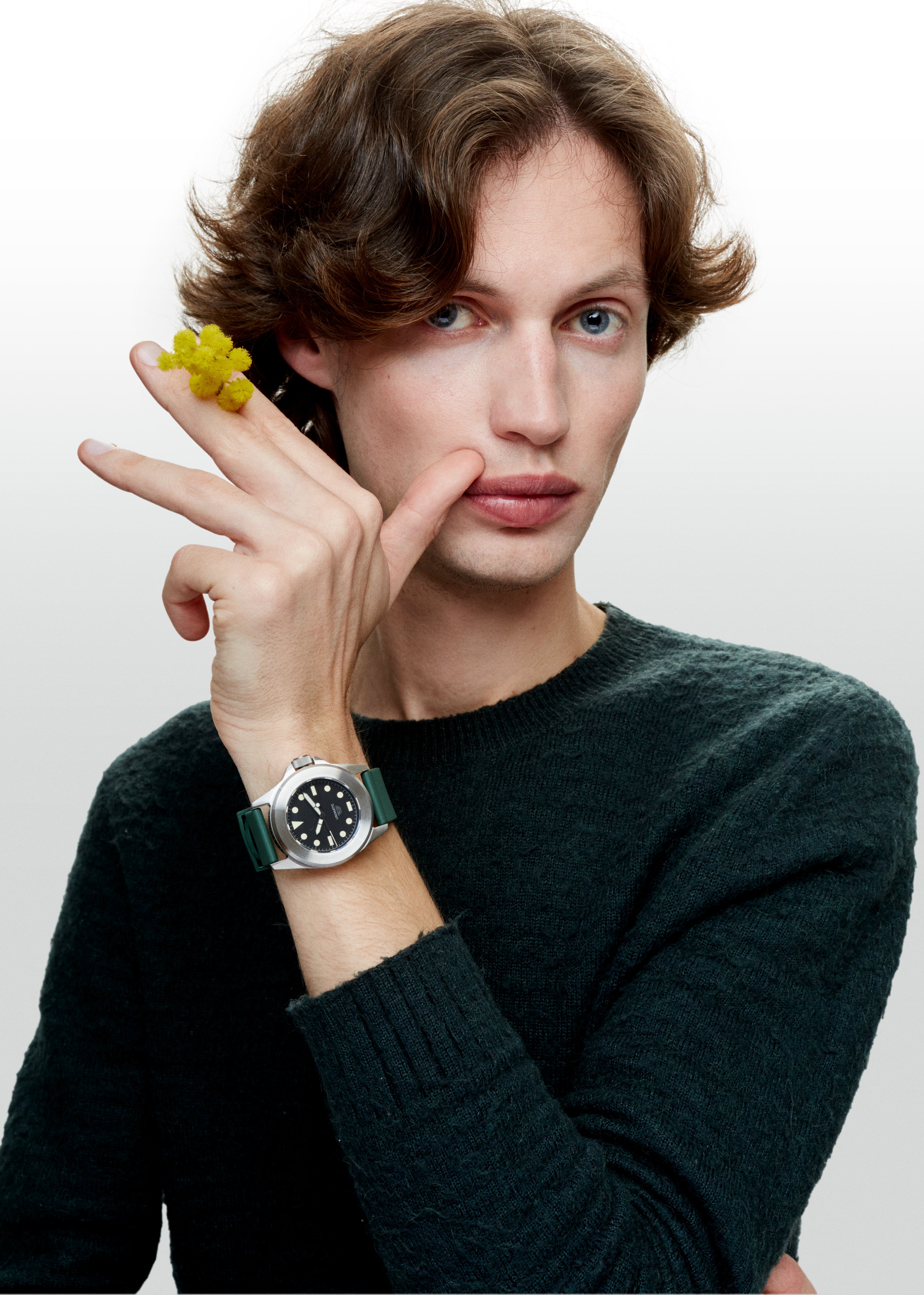 BRACELET CAOUTCHOUC FOREST GREEN