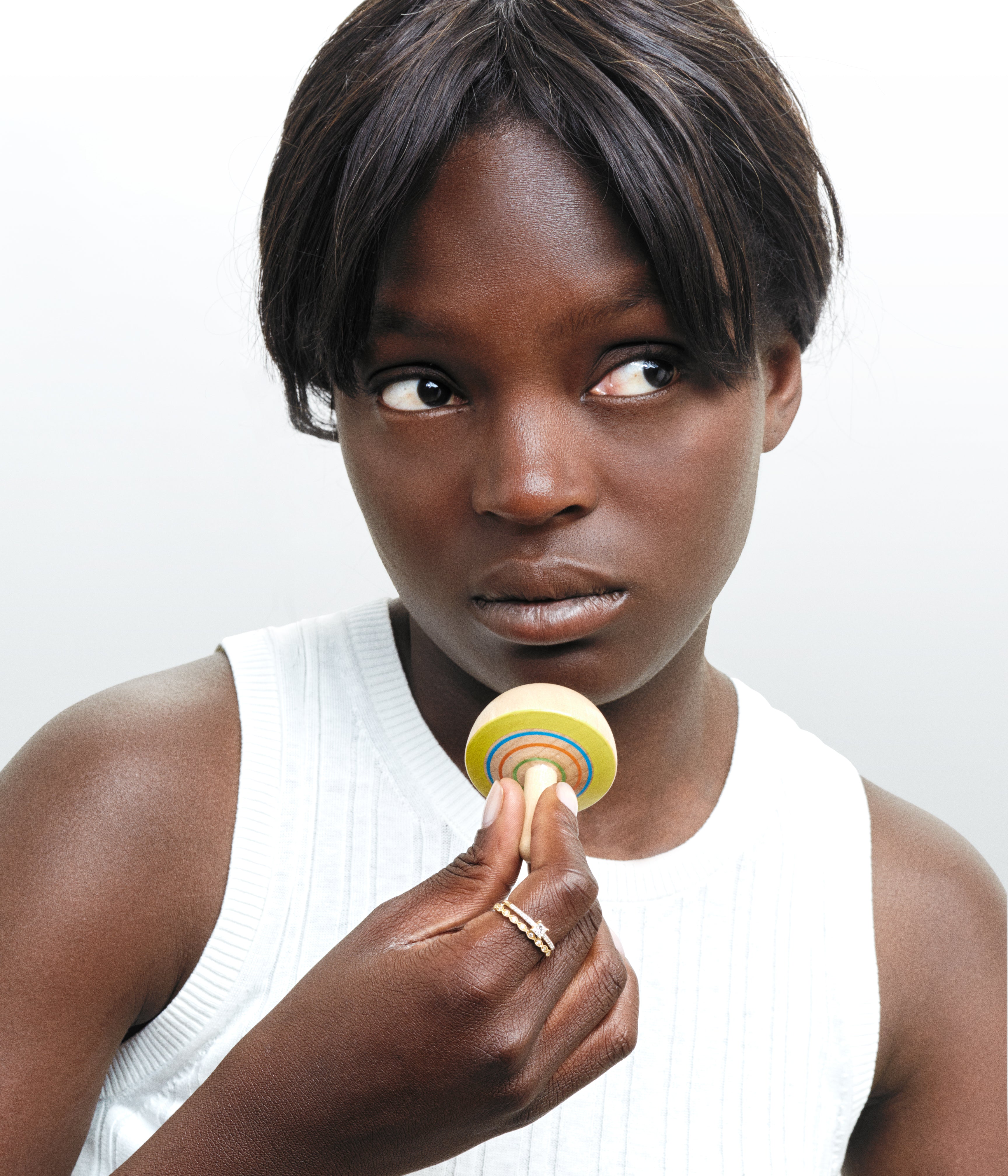 Bague Solitaire or jaune et diamants