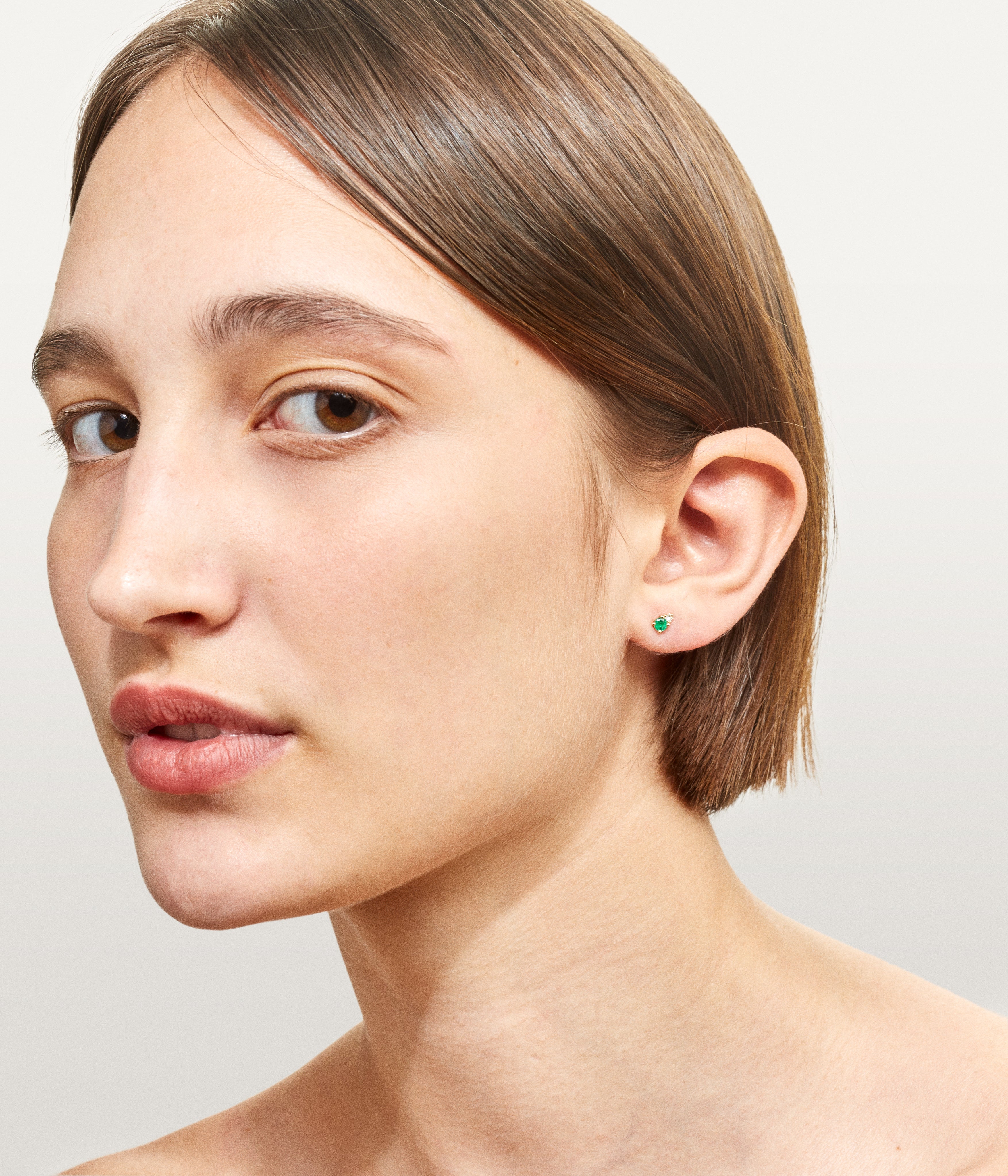 Stud Aurore émeraude