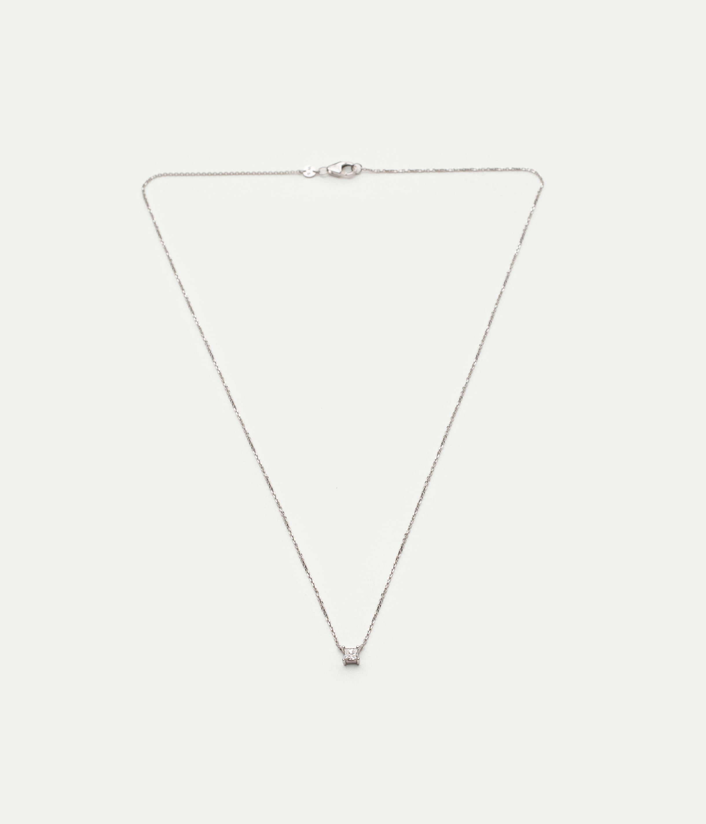 Fancy Princess White Gold and Diamond Necklace