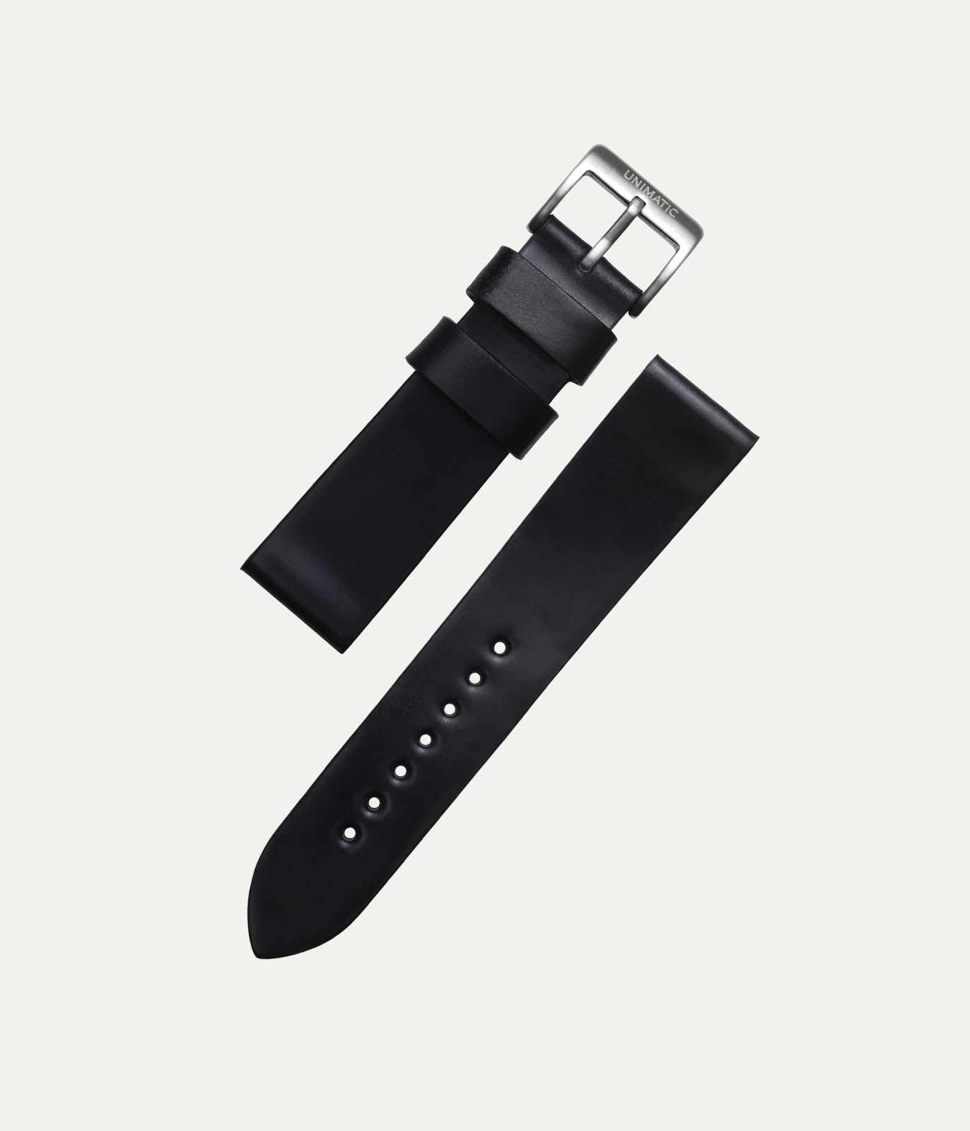 Black cordovan leather strap