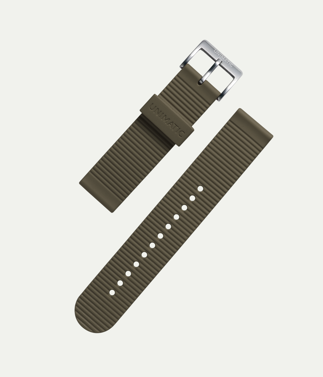 Khaki rubber strap