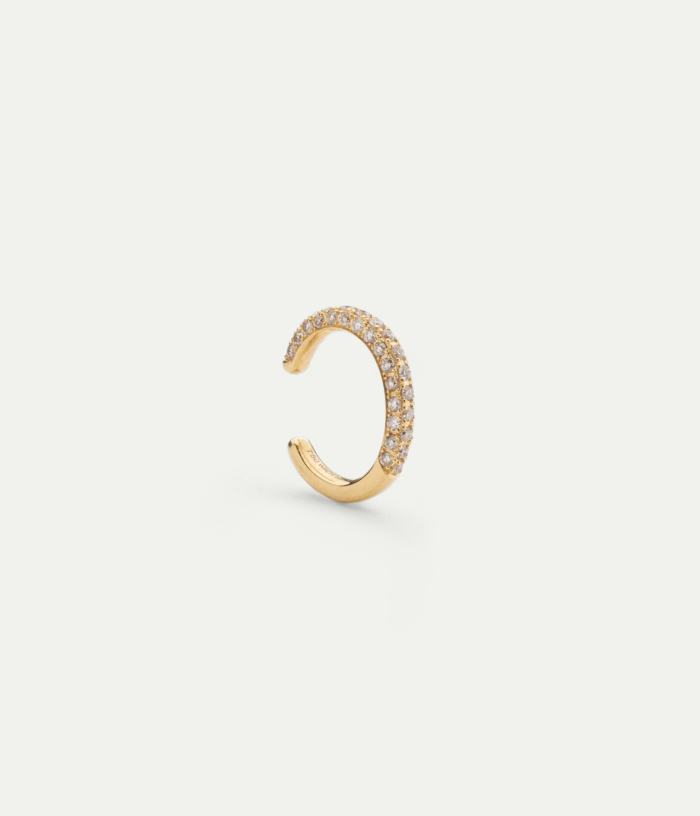 Giulia Yellow Gold and Diamonds Earcuff
