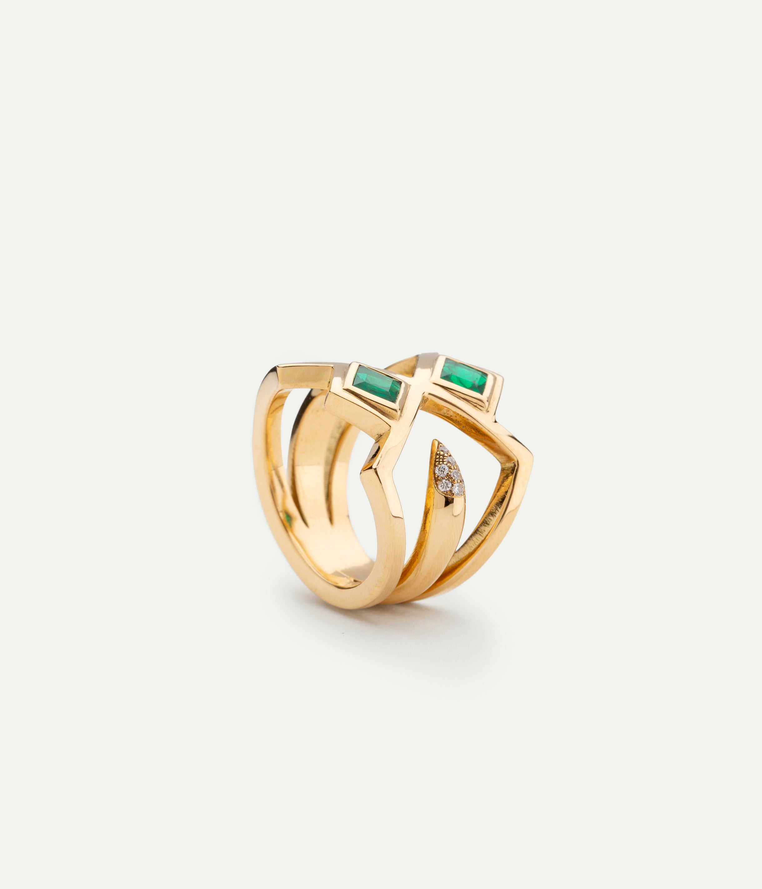 Bague Claw emeraude