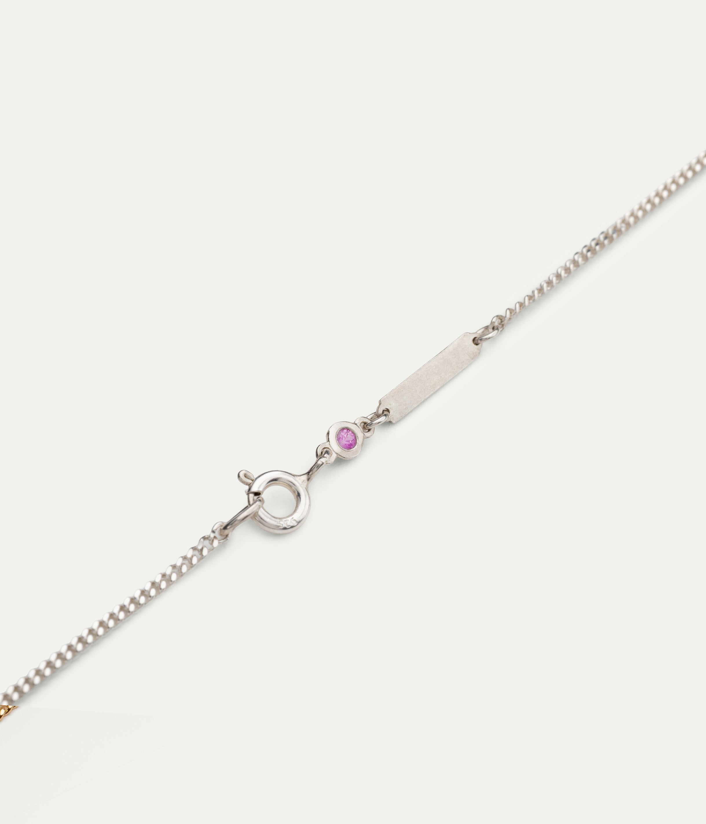 Collier June argent et saphir
