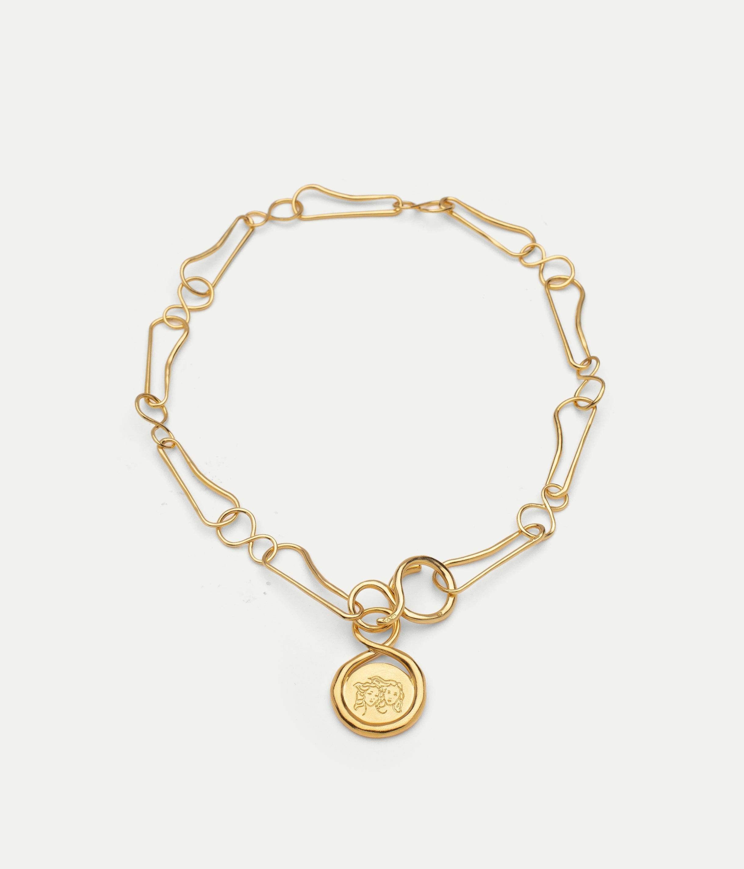 Pendentif Astres Gémeaux vermeil