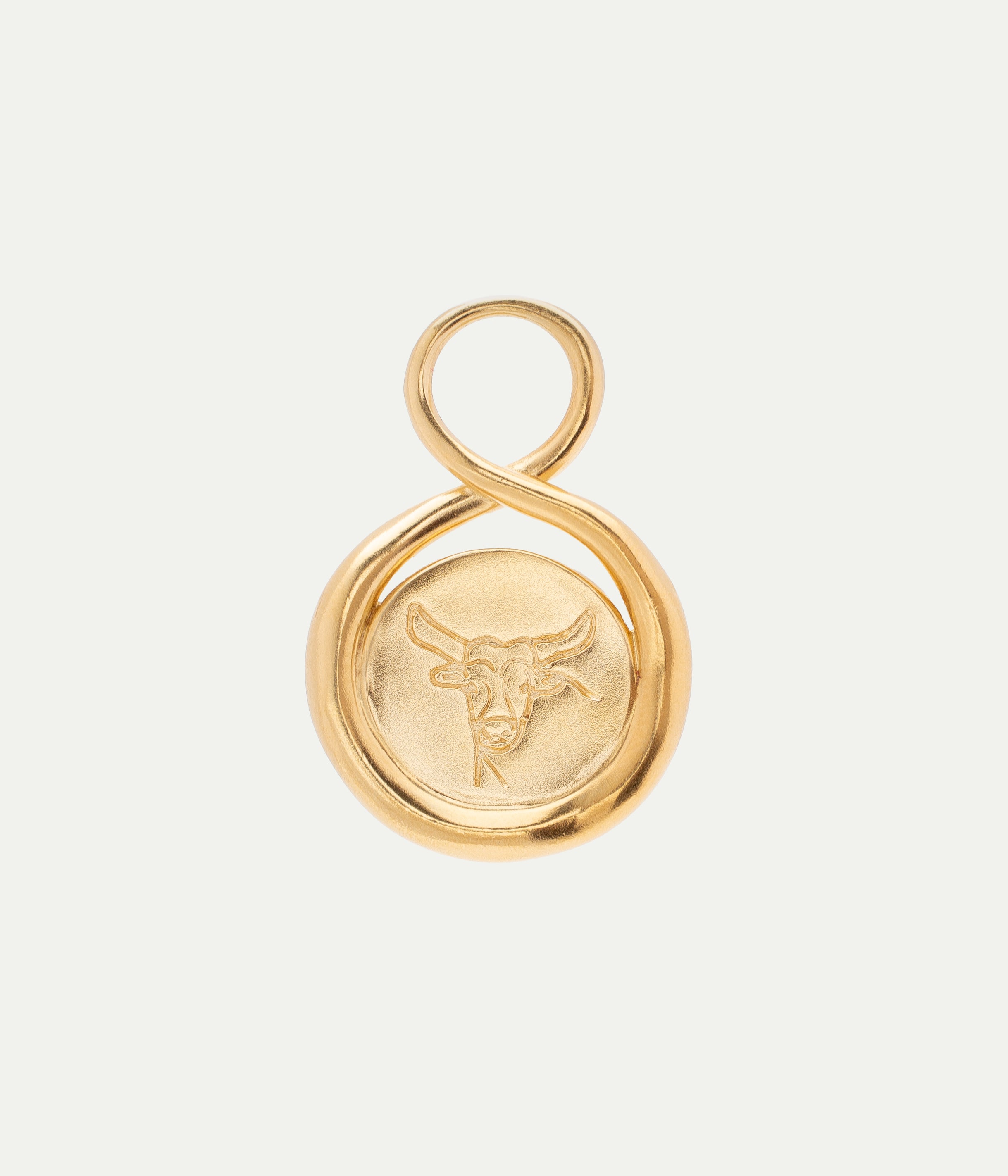 Taurus vermeil pendant
