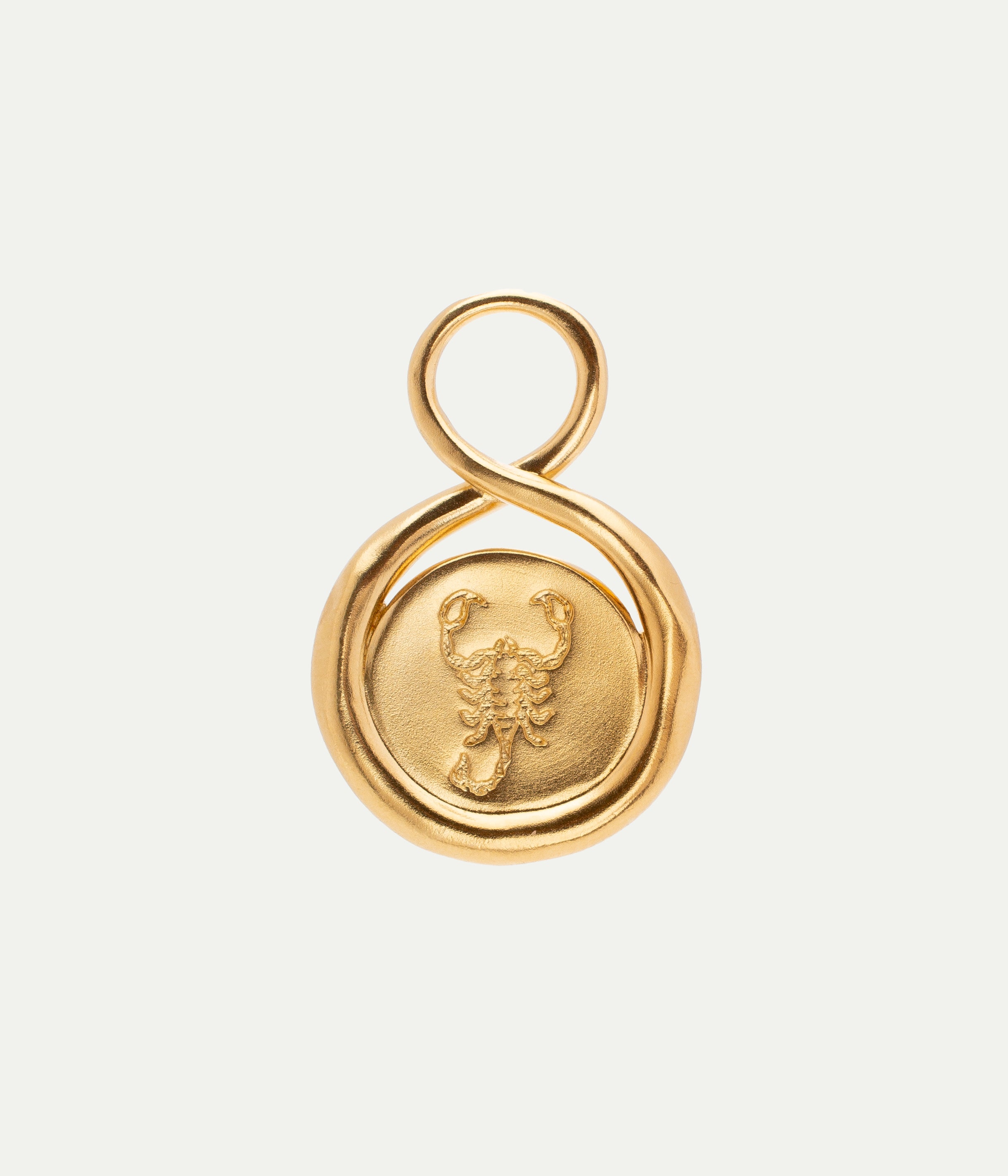 Scorpion vermeil pendant