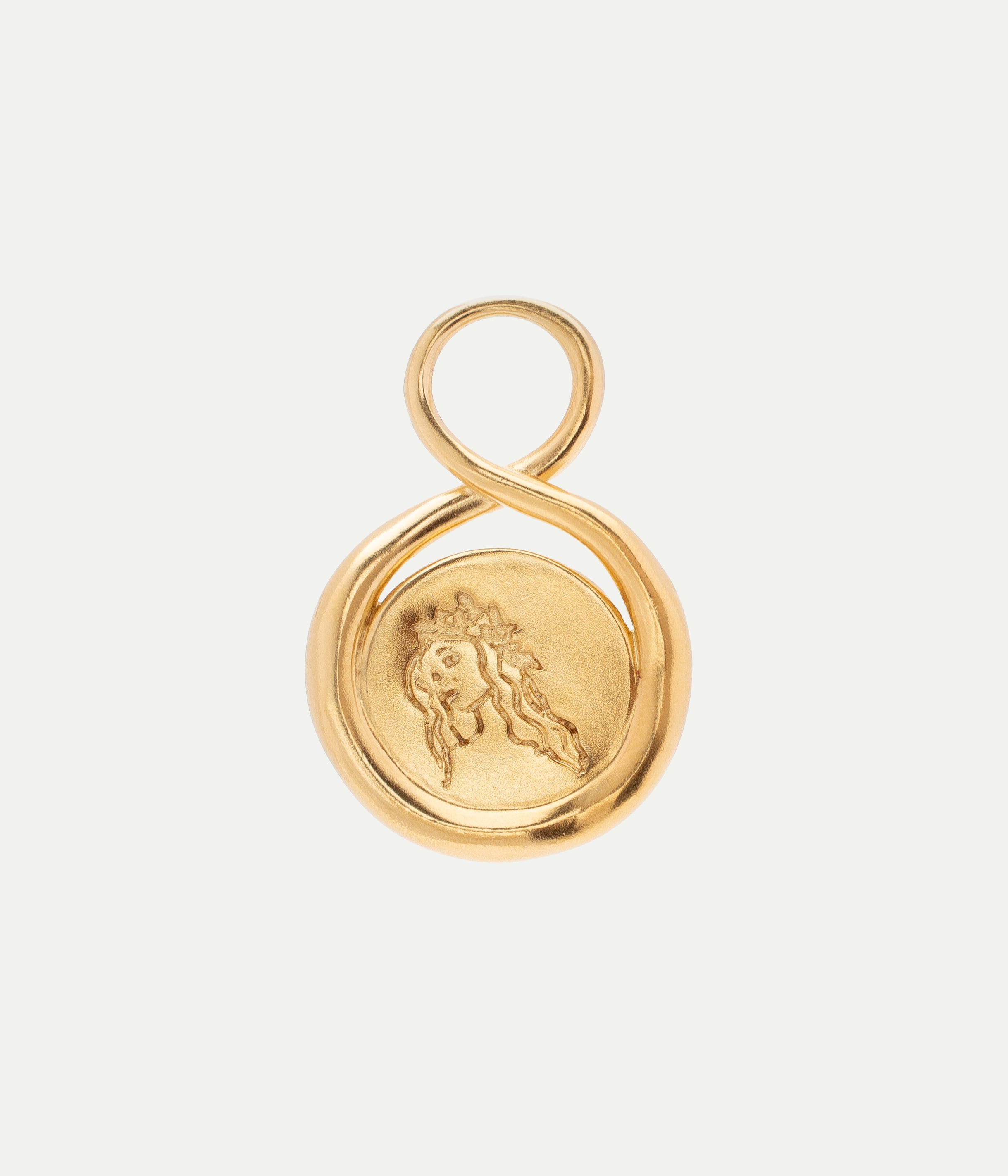 Virgo vermeil pendant
