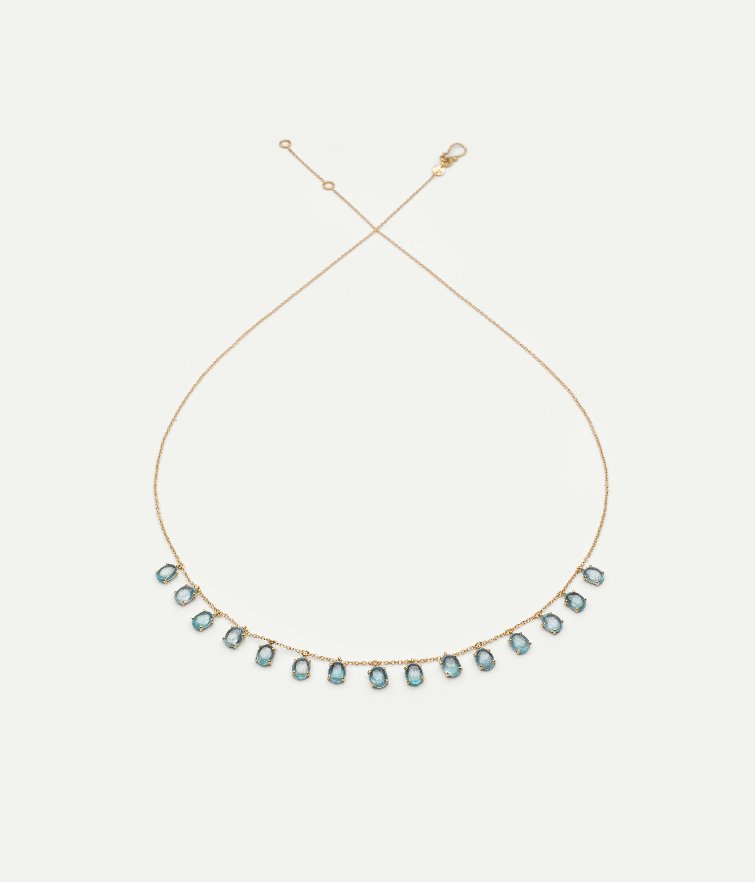 Collier Dancing Drop aigue marine