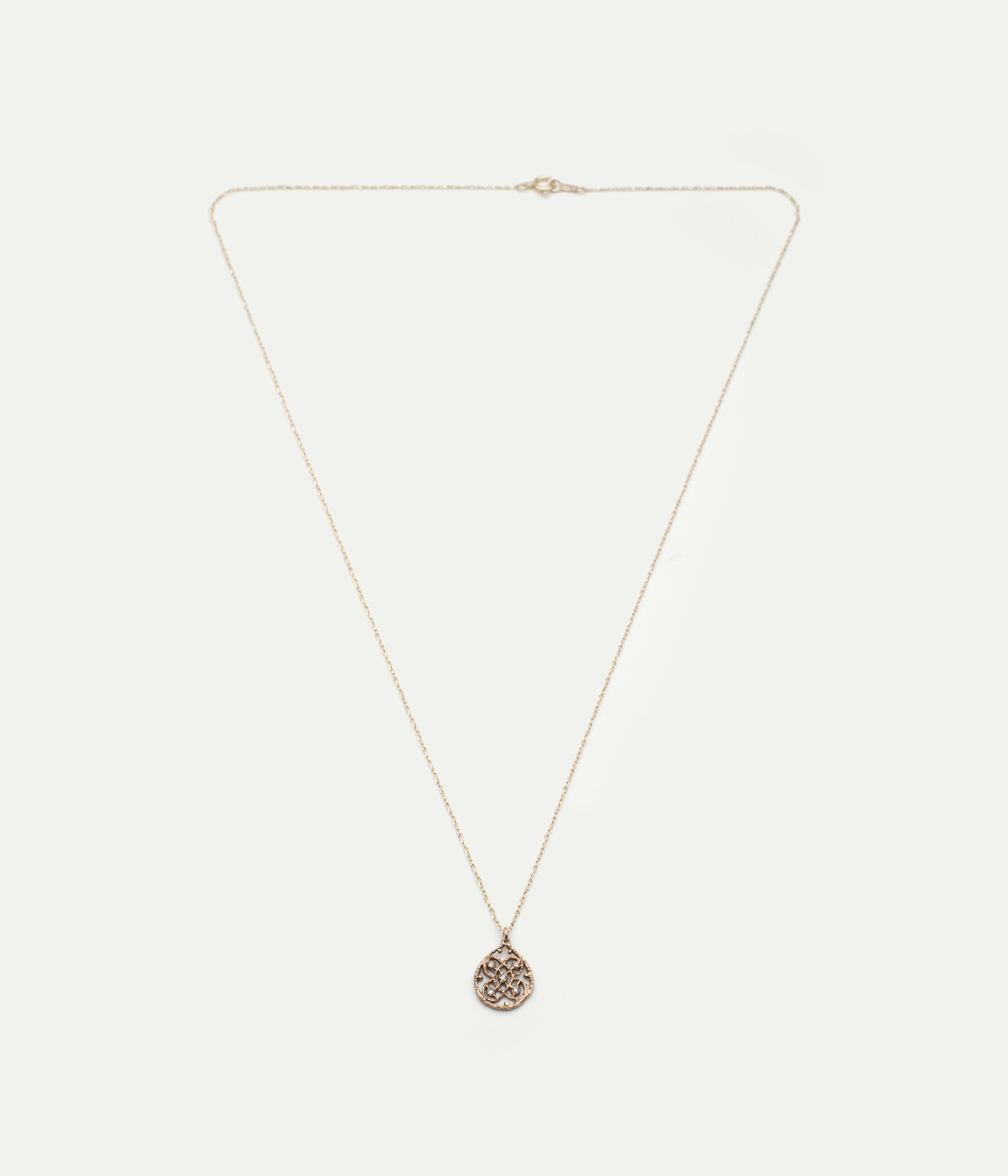 Drop R white gold and diamonds necklace