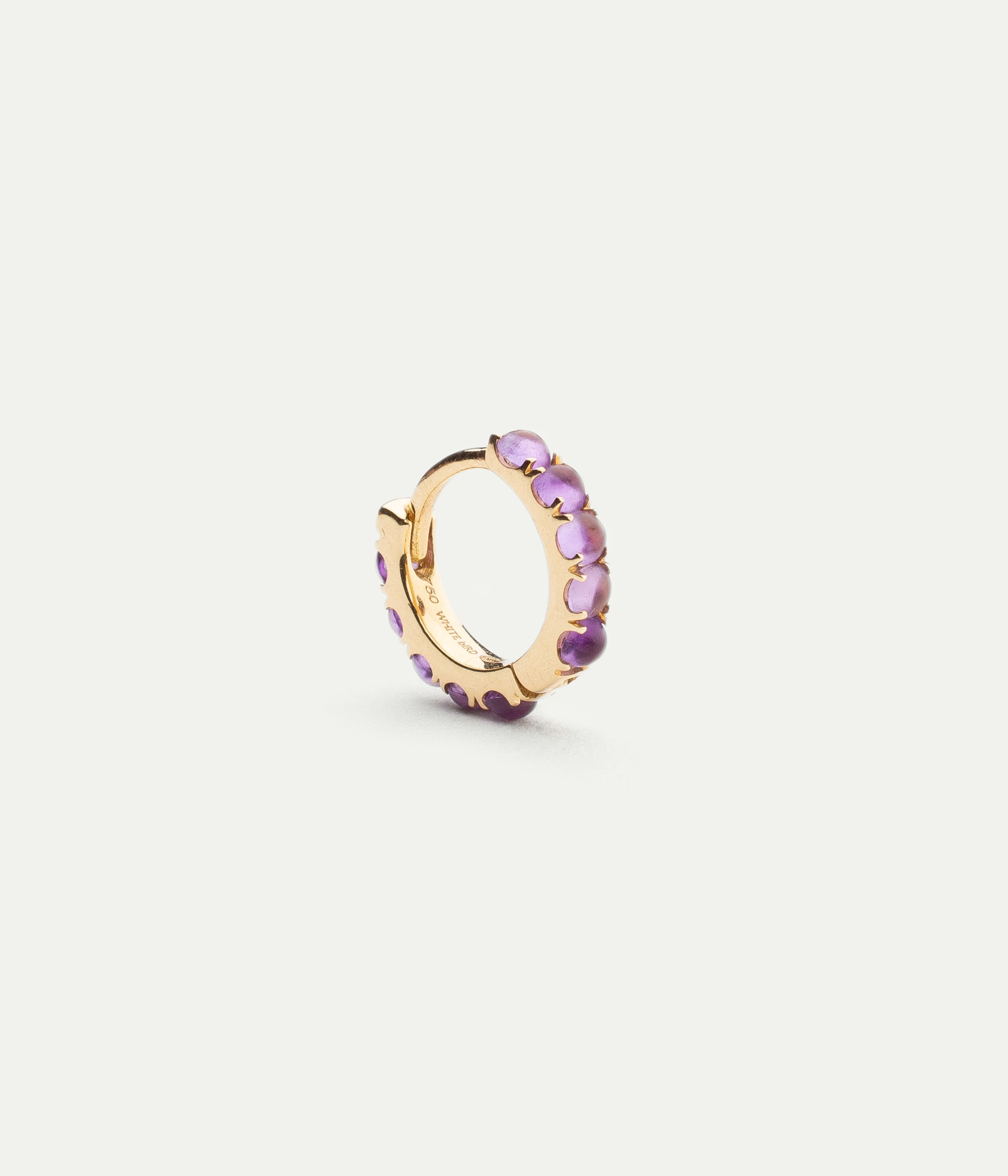 Ismène amethyst hoop