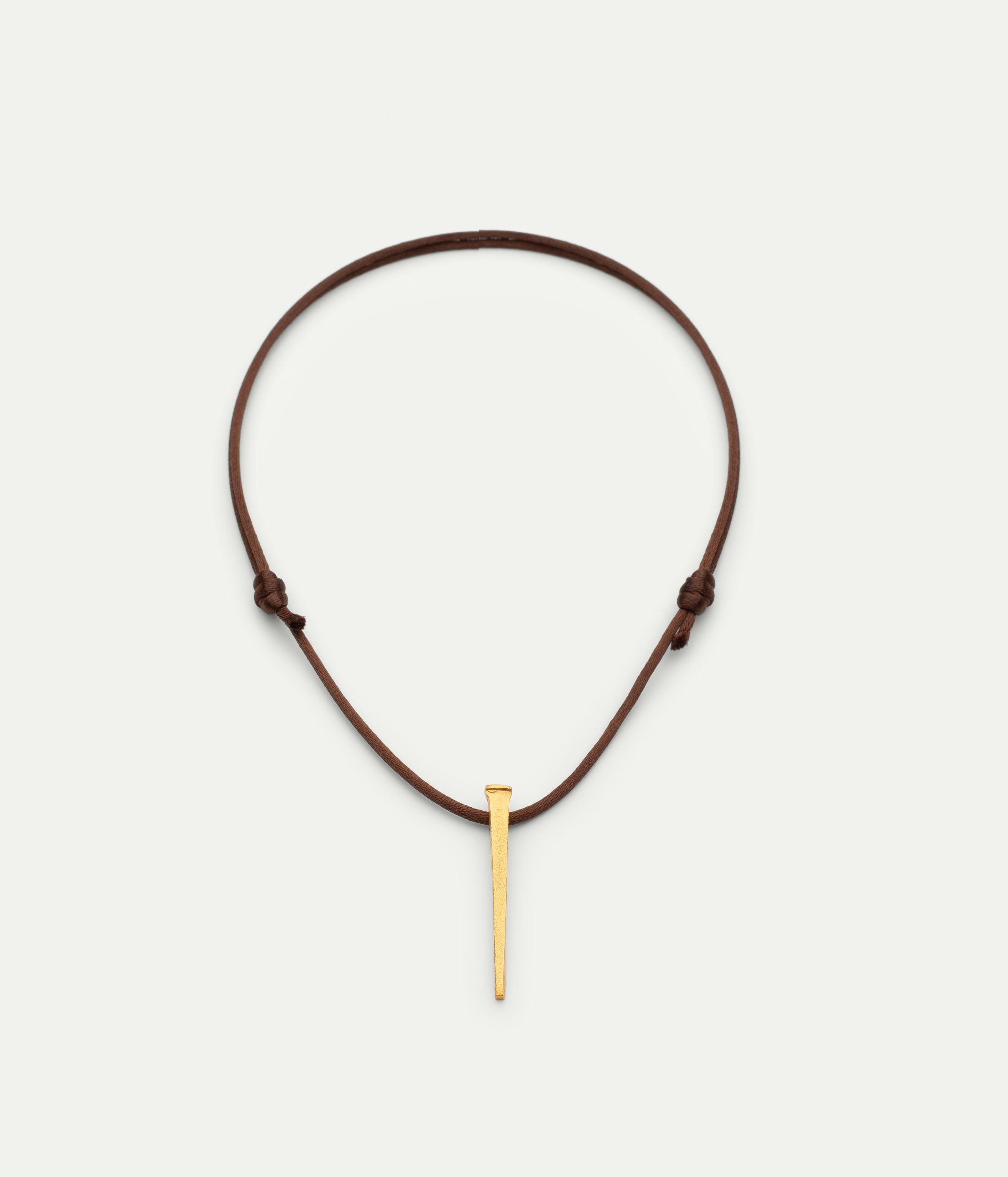 Pendentif Spike laiton plaqué or