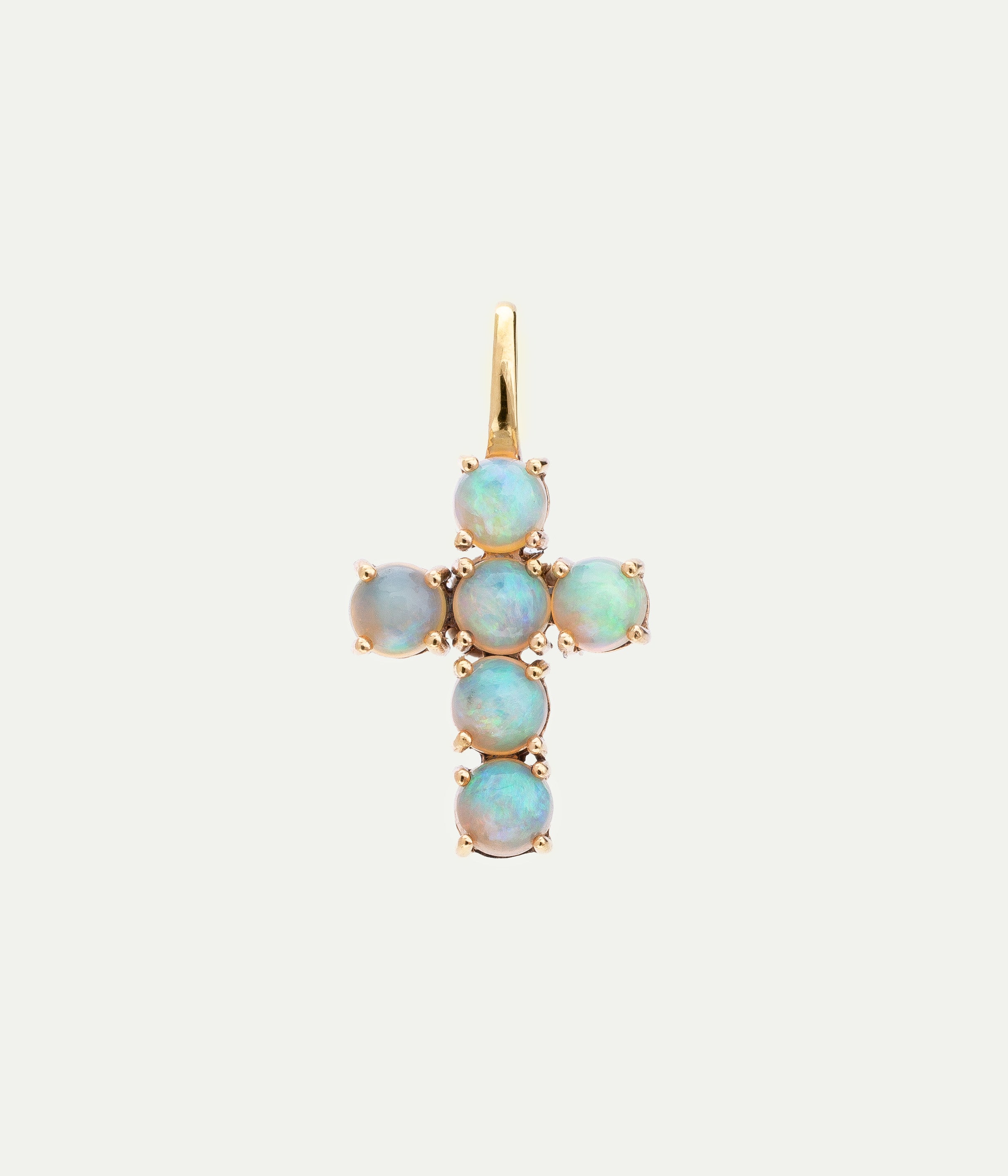Ismène Cross opal pendant