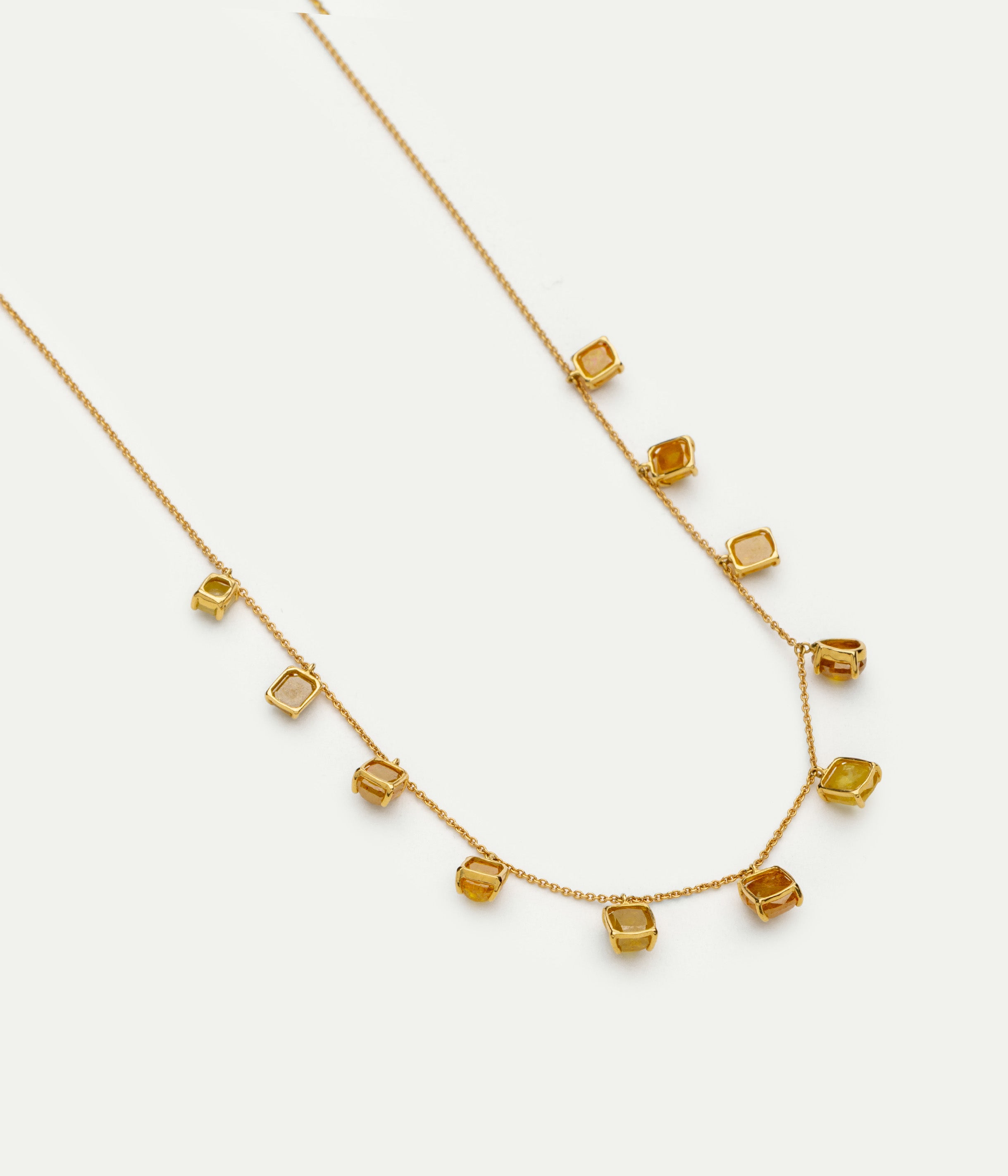 Collier Dancing Drop diamants jaunes 9.90 cts