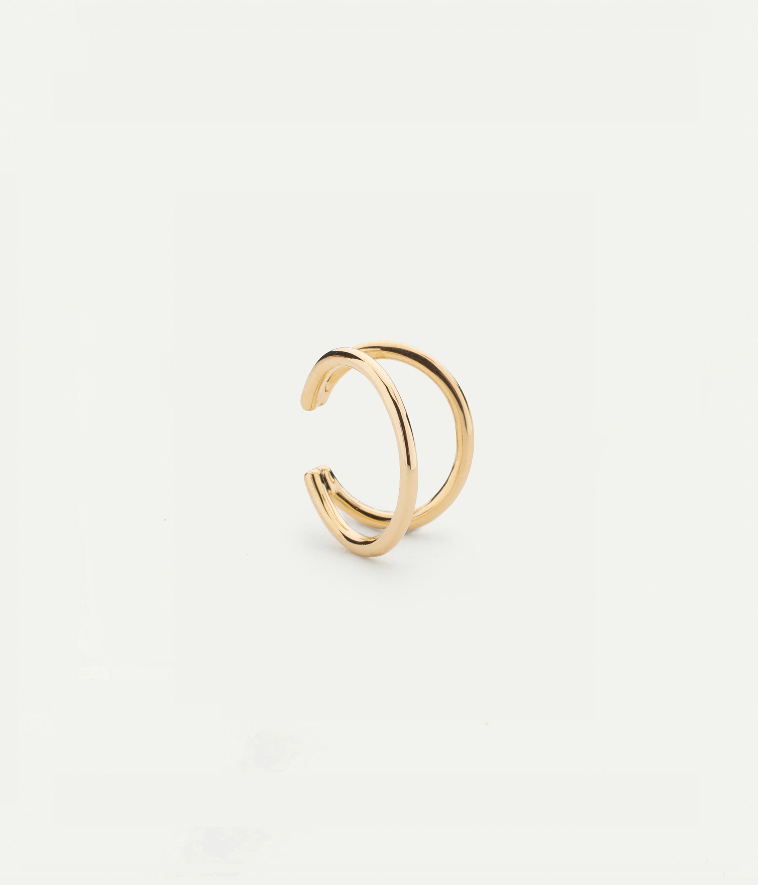 Melina double yellow gold earcuff