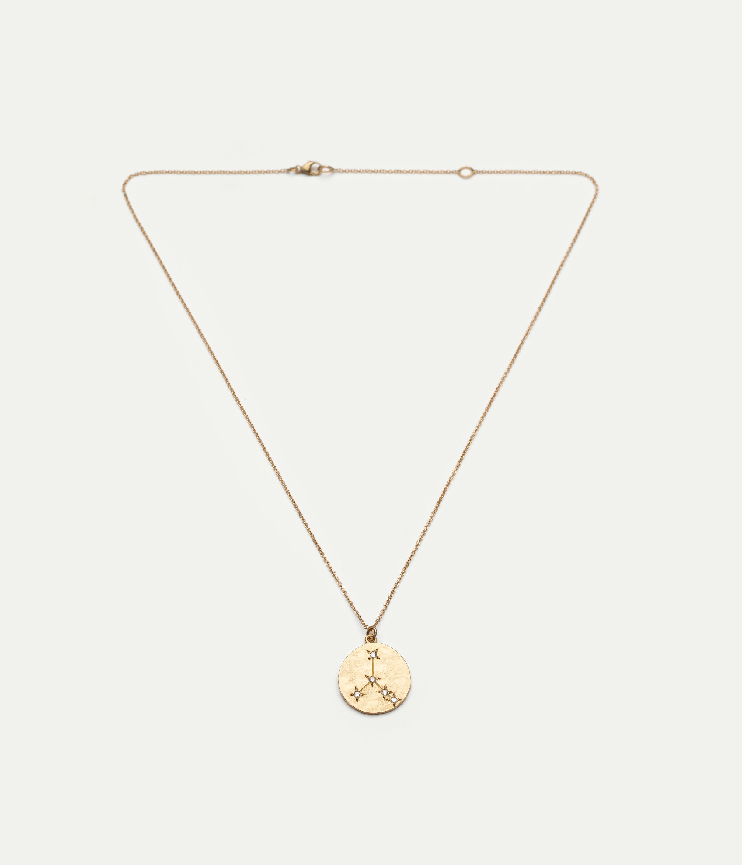 Cancer medallion diamond necklace