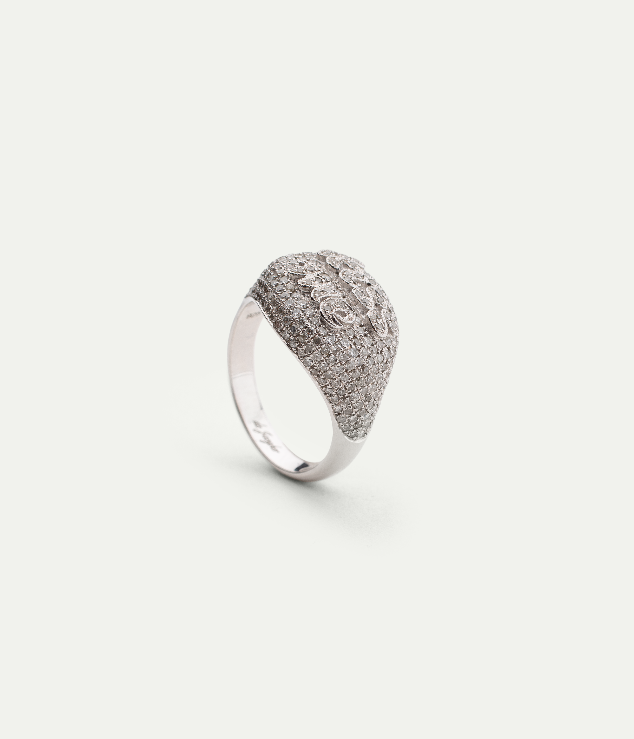 Bague Kiss Me argent et diamants