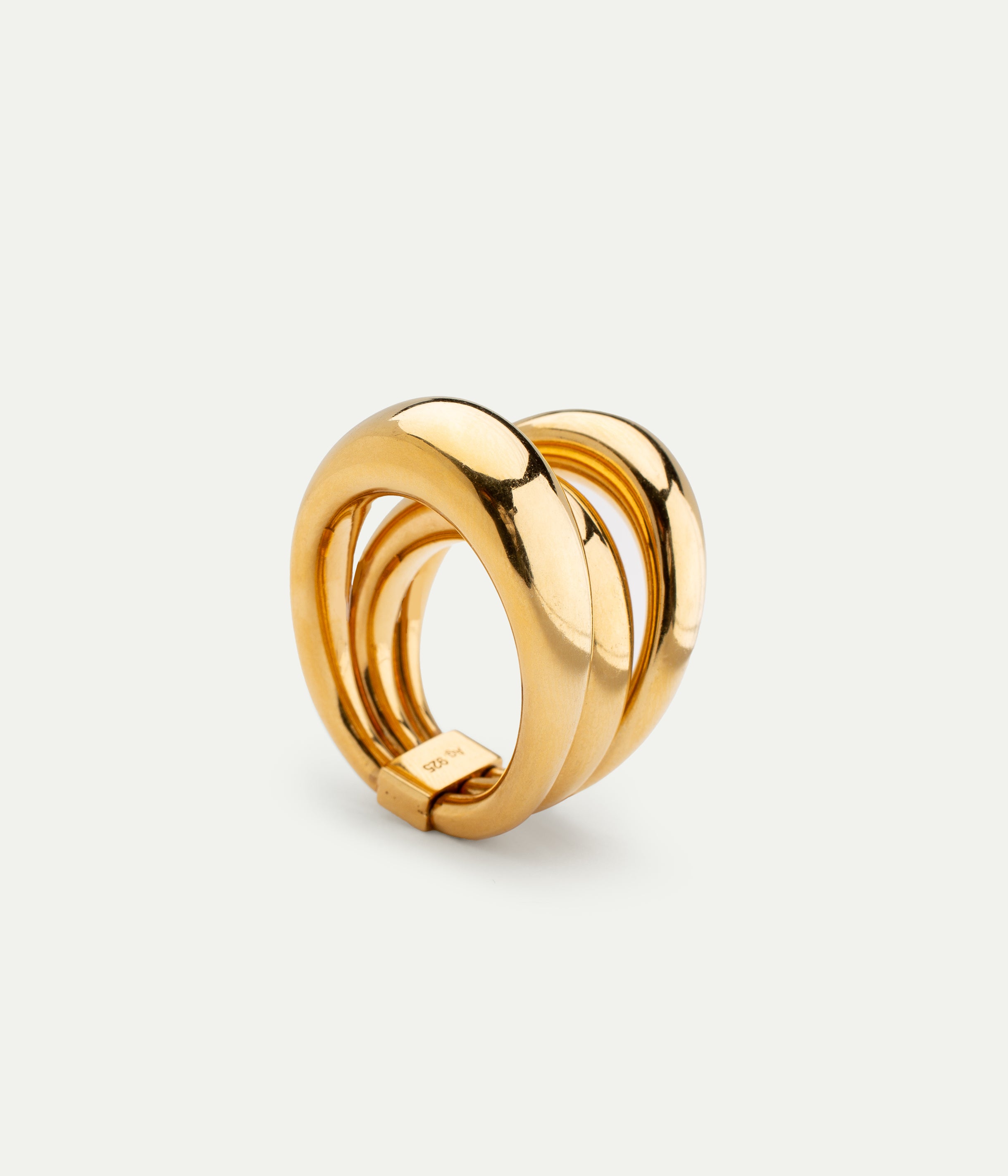Blow Up Solar gold-plated Ring