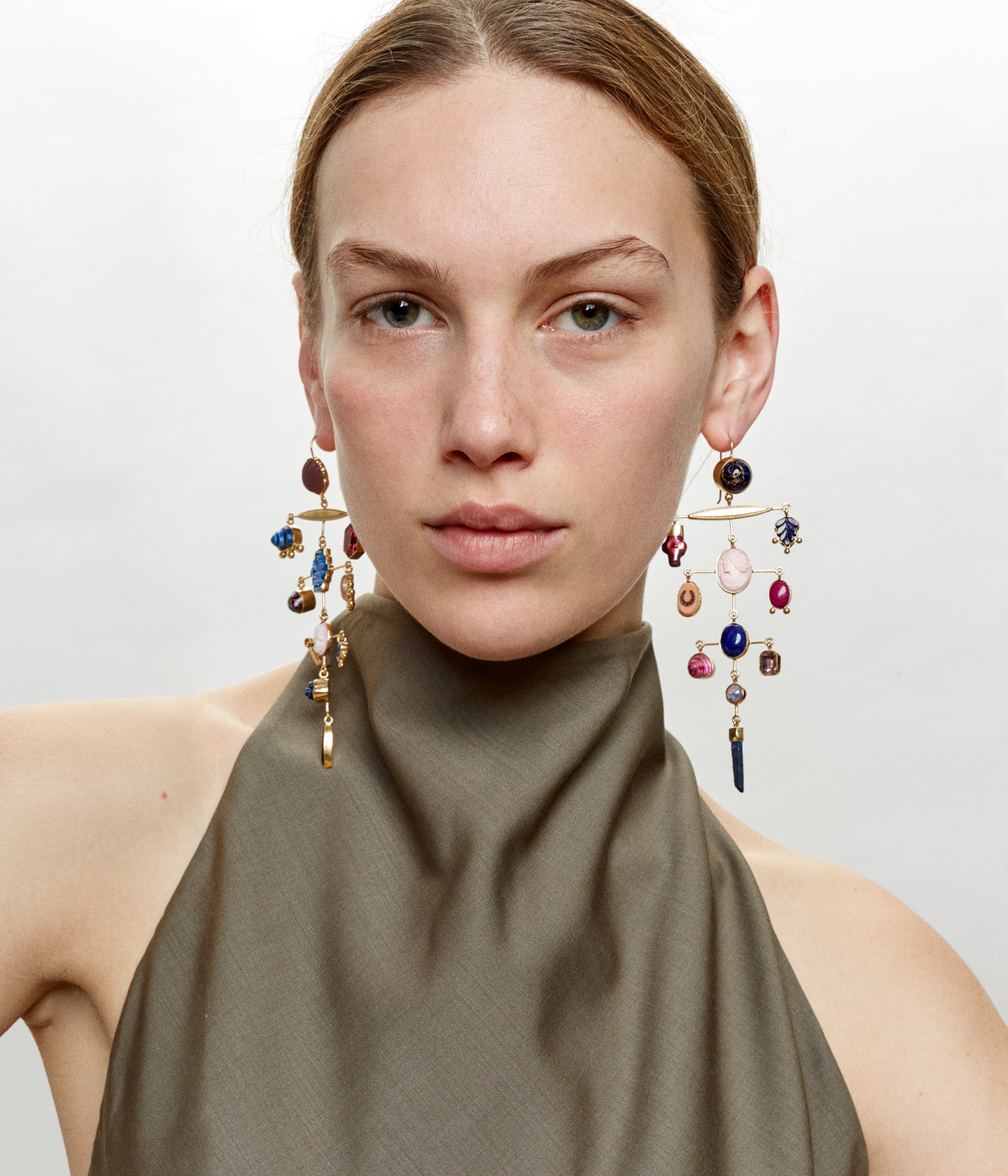 Boucles d'oreilles Multilayer Balance Pink and Blue