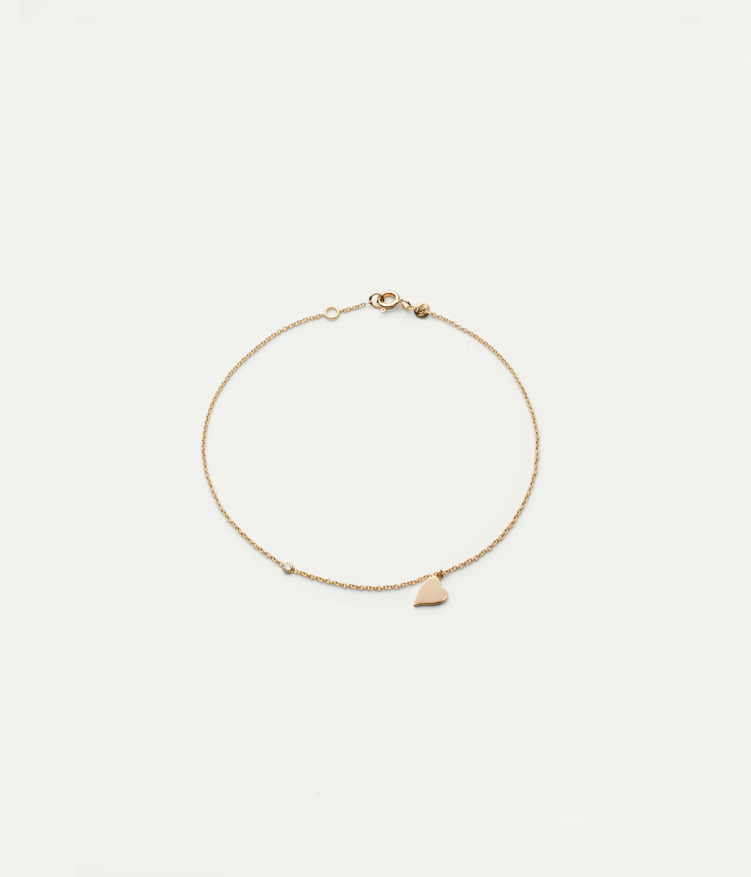 Clarisse heart anklet