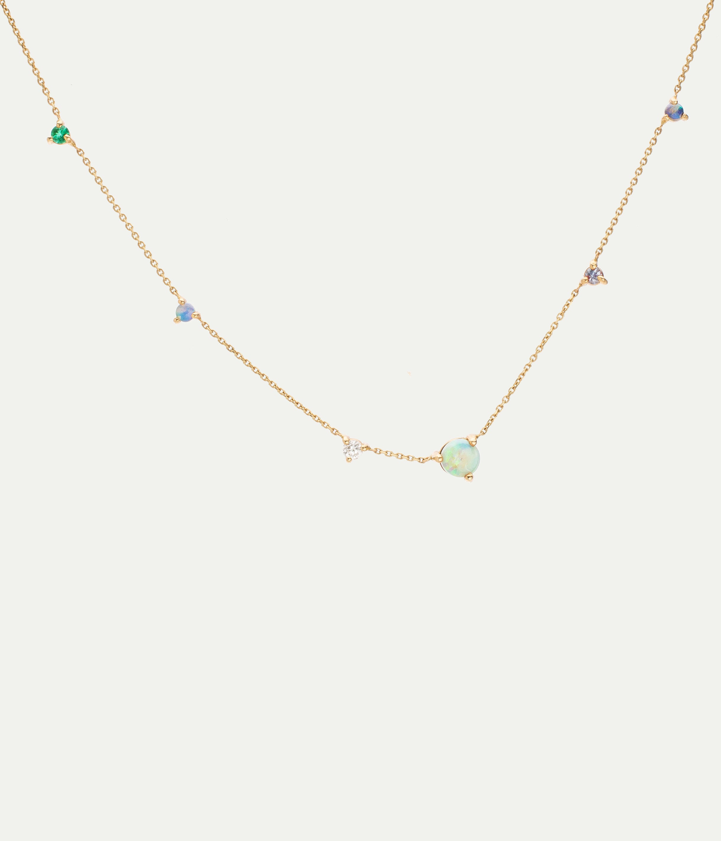 Collier Linear Chain Or Jaune