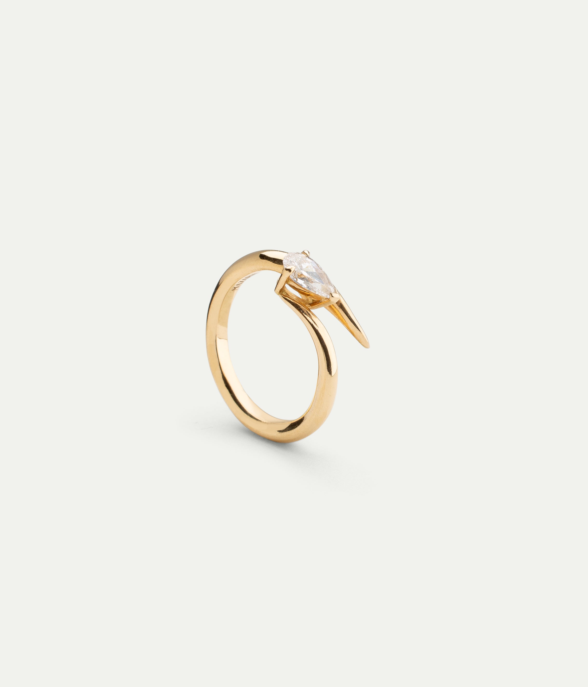 Bague Eboris or jaune diamant