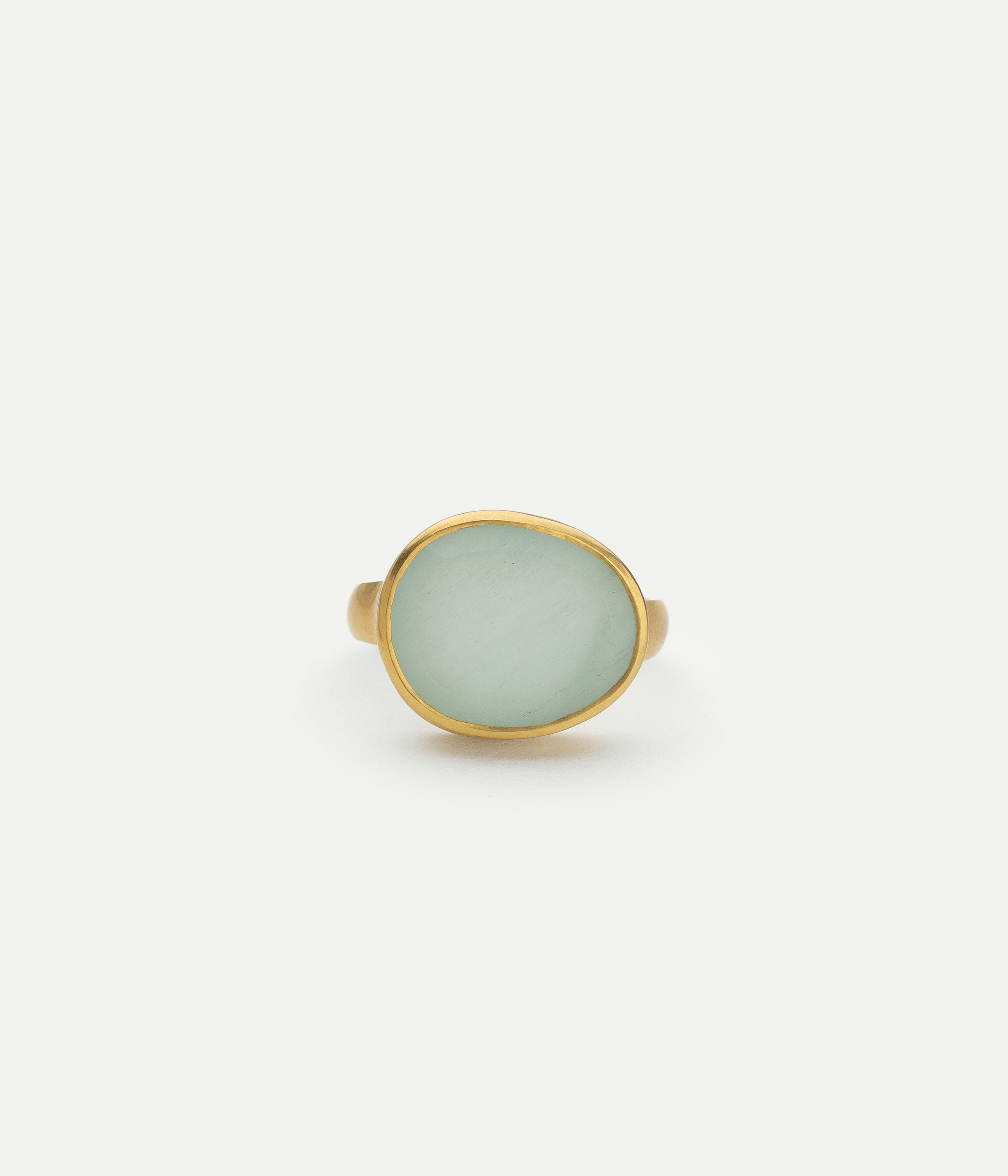 Greek Anemone Aquamarine Ring