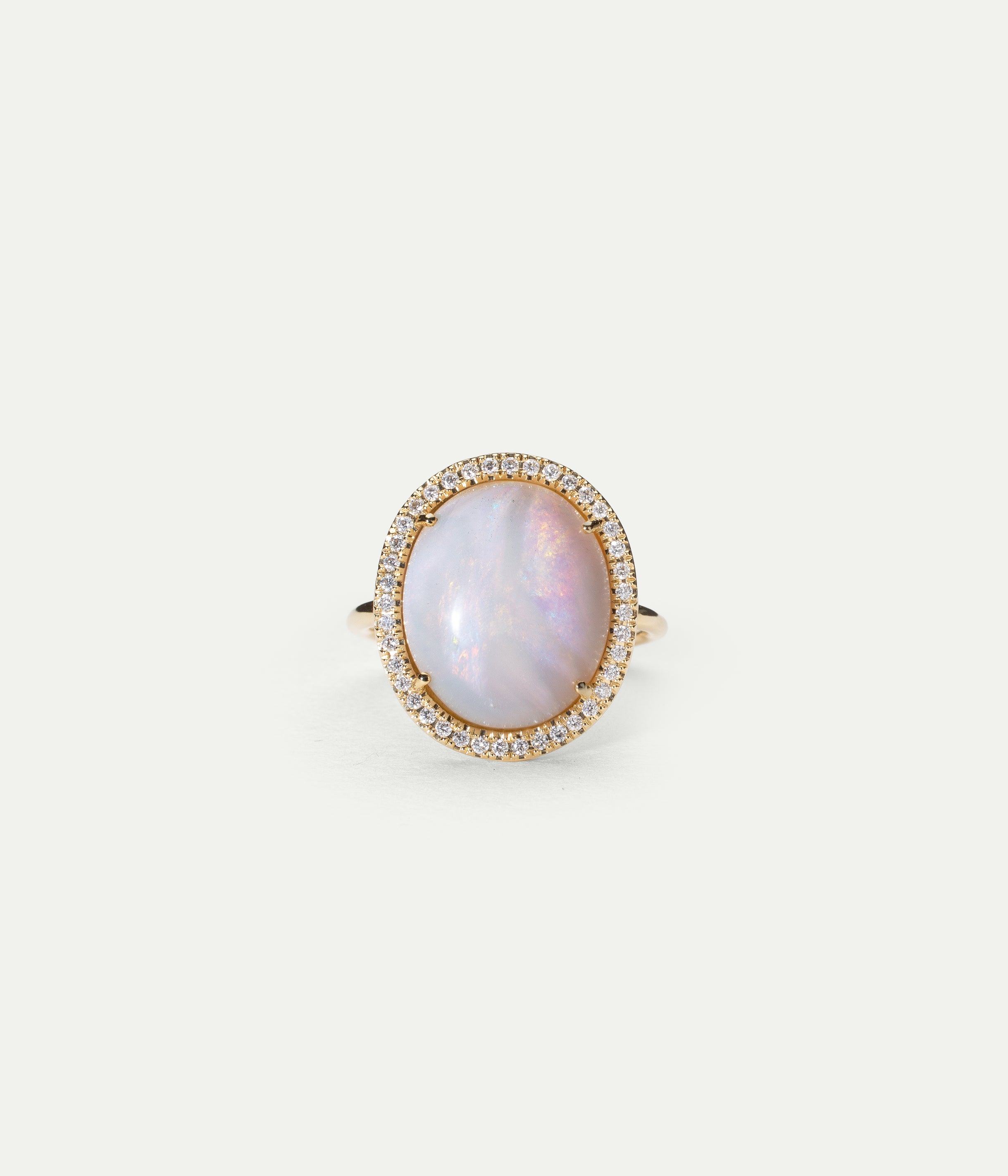 Diana Opal and Diamond Ring