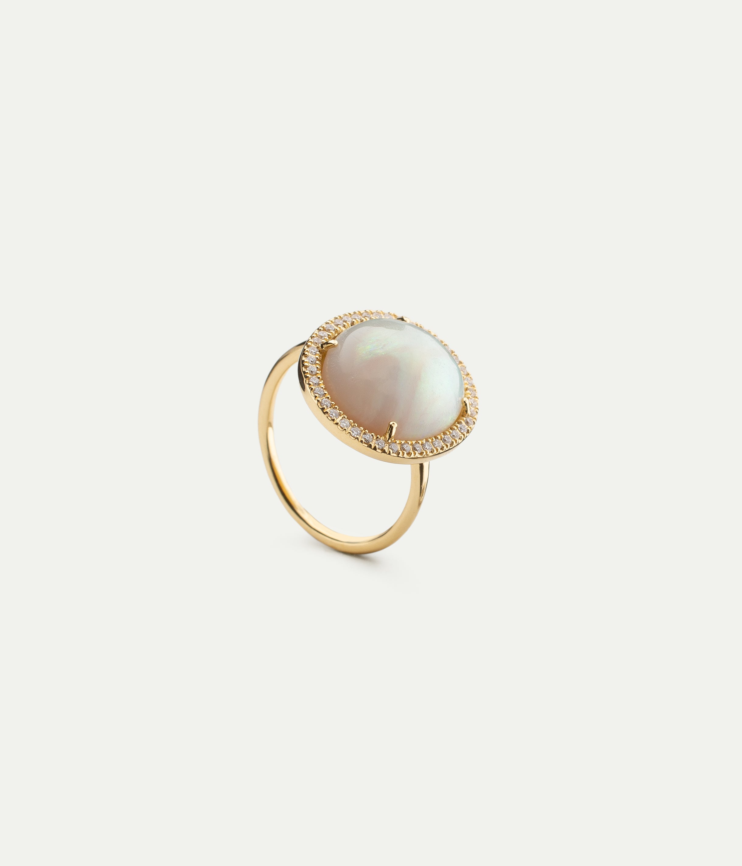 Diana Opal and Diamond Ring