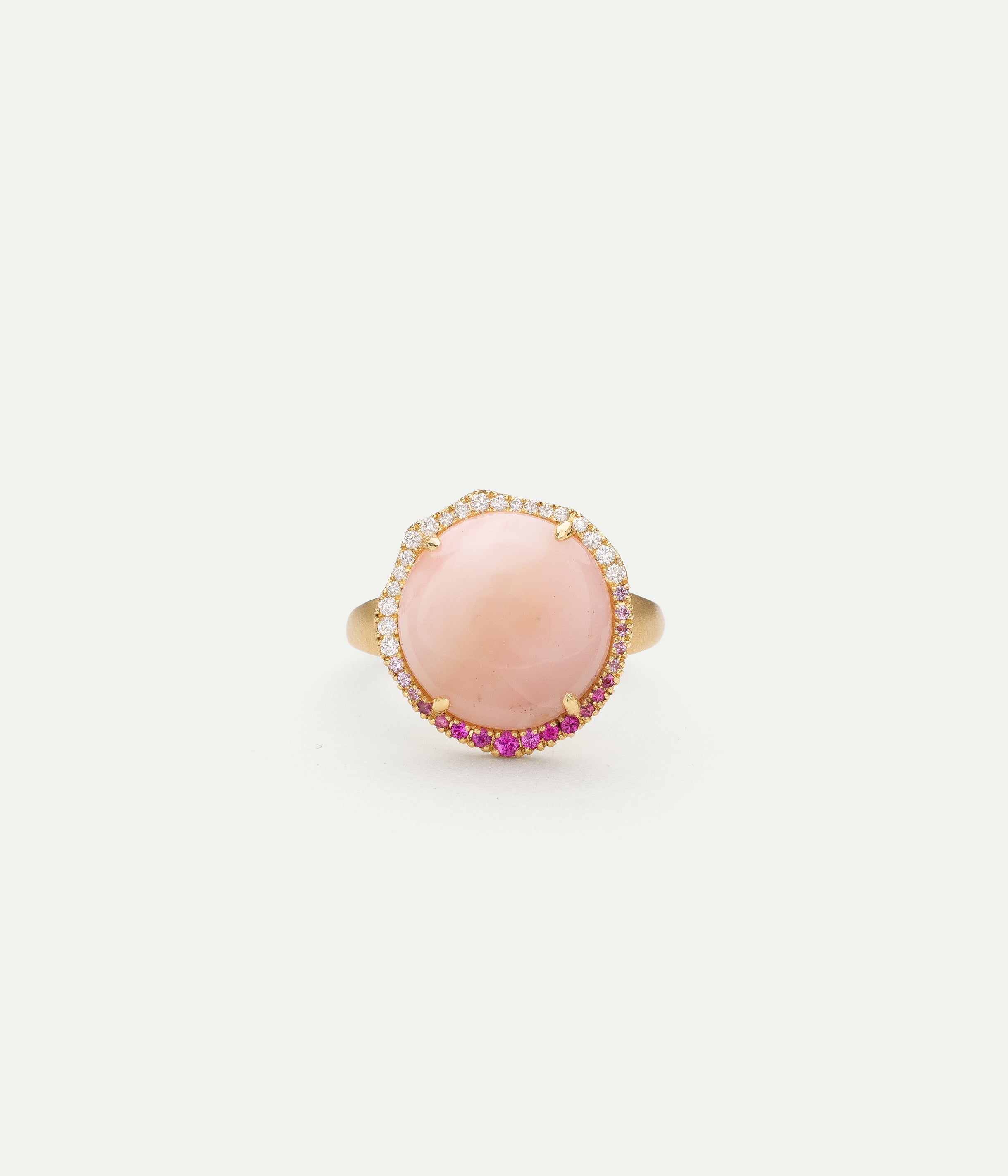Rosa Opal and Pink Sapphire Ring
