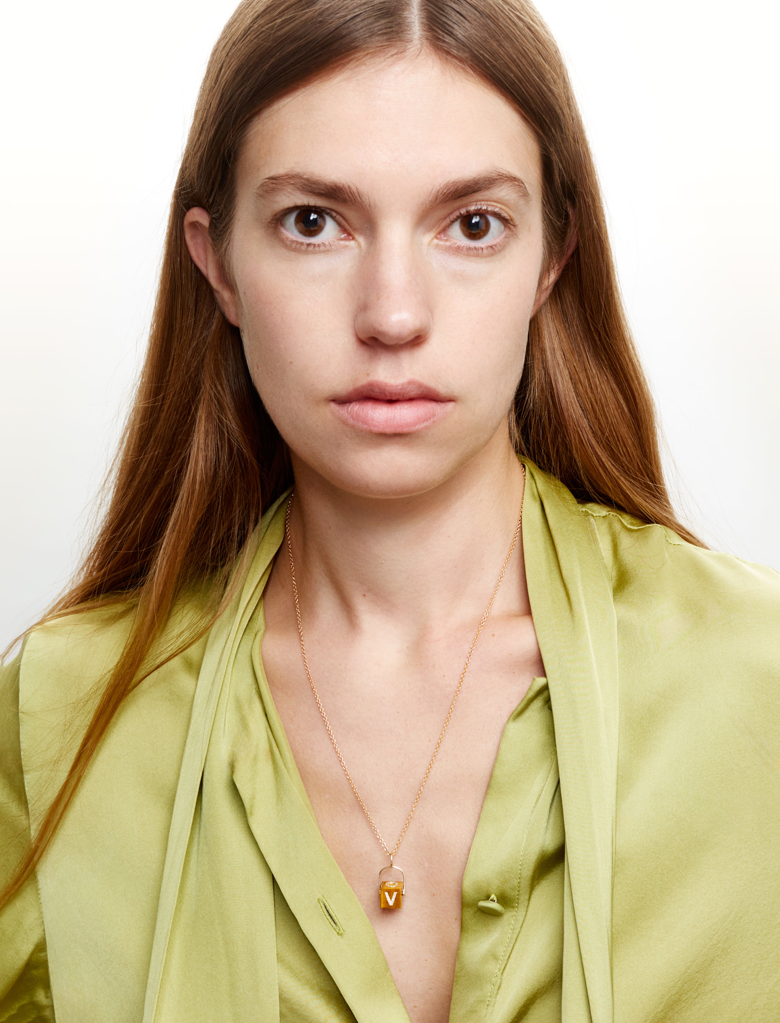 Cubix Love Tiger Eye and Diamond Pendant