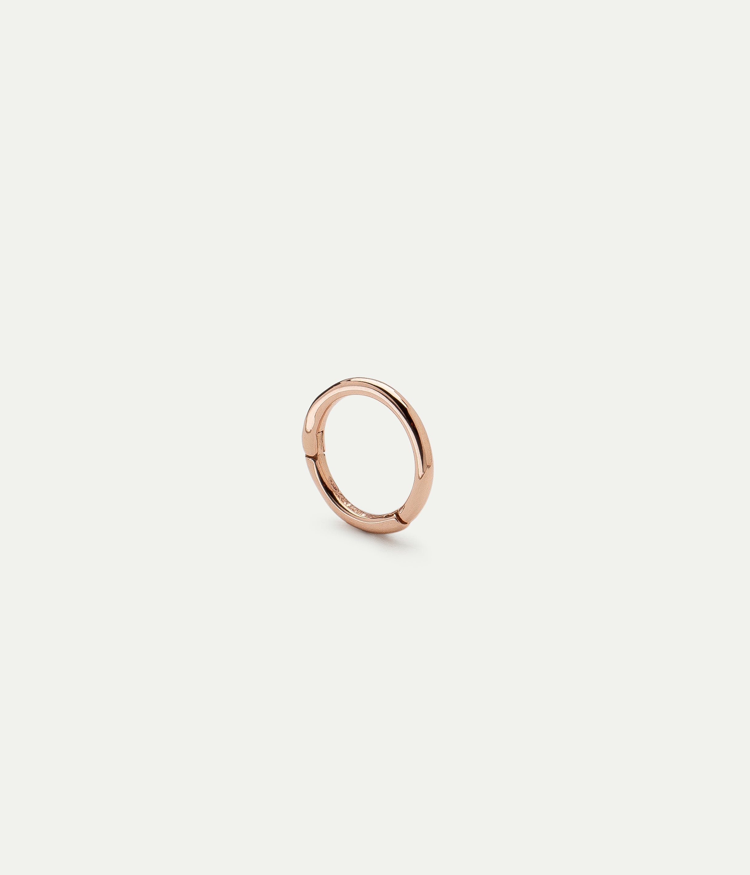 Julie rose gold medium hoop