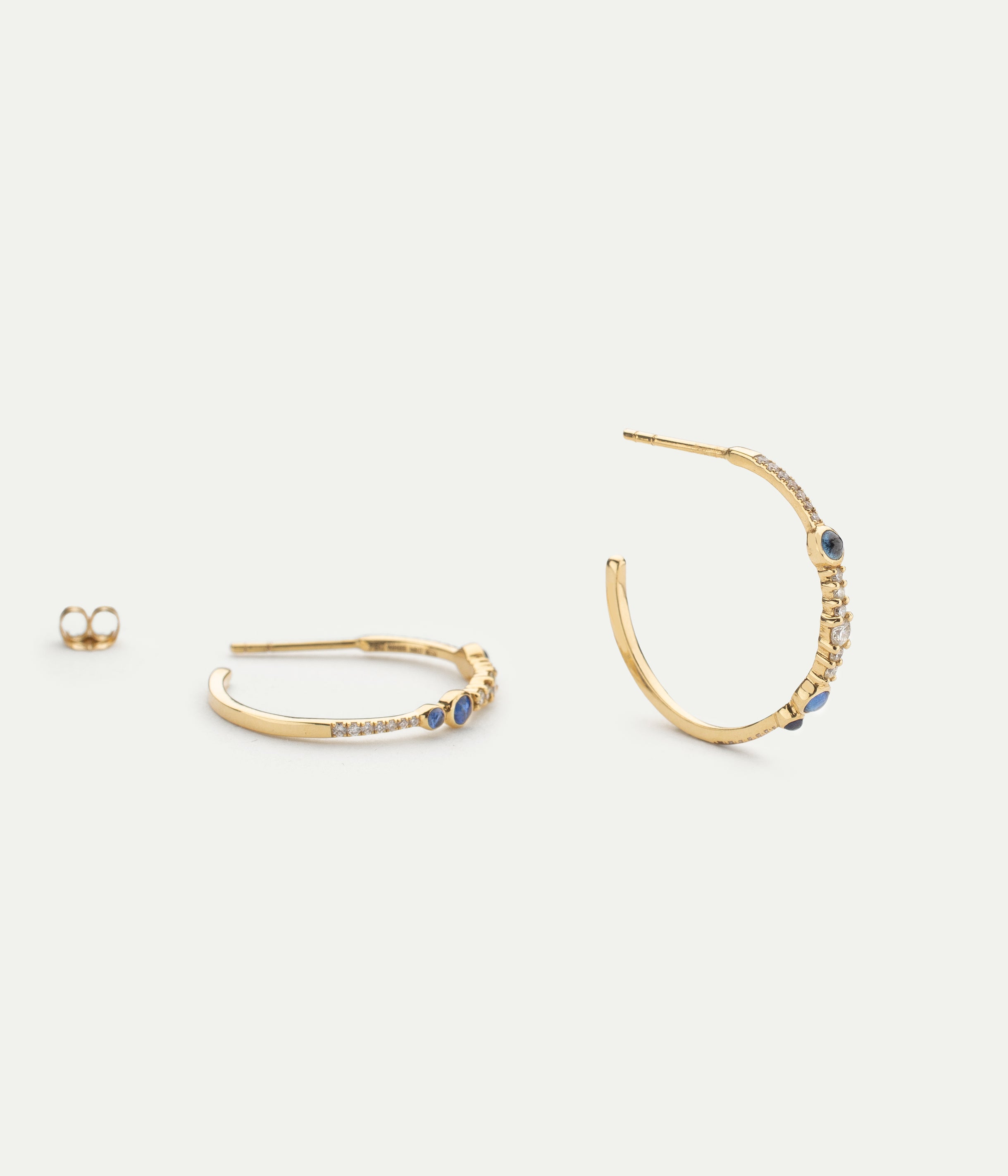 Simone S blue sapphires hoops