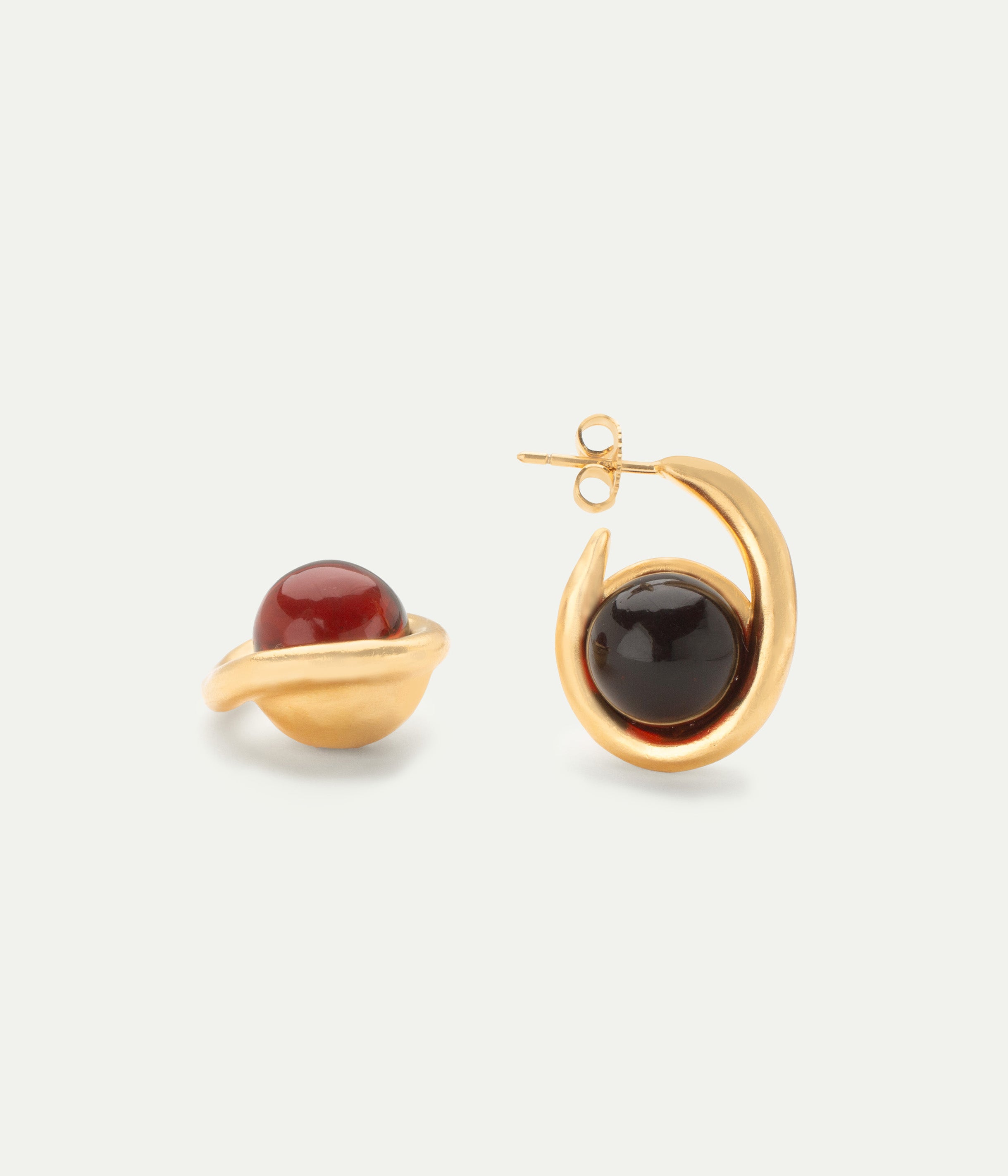 Eclipse Dark Topaz earrings