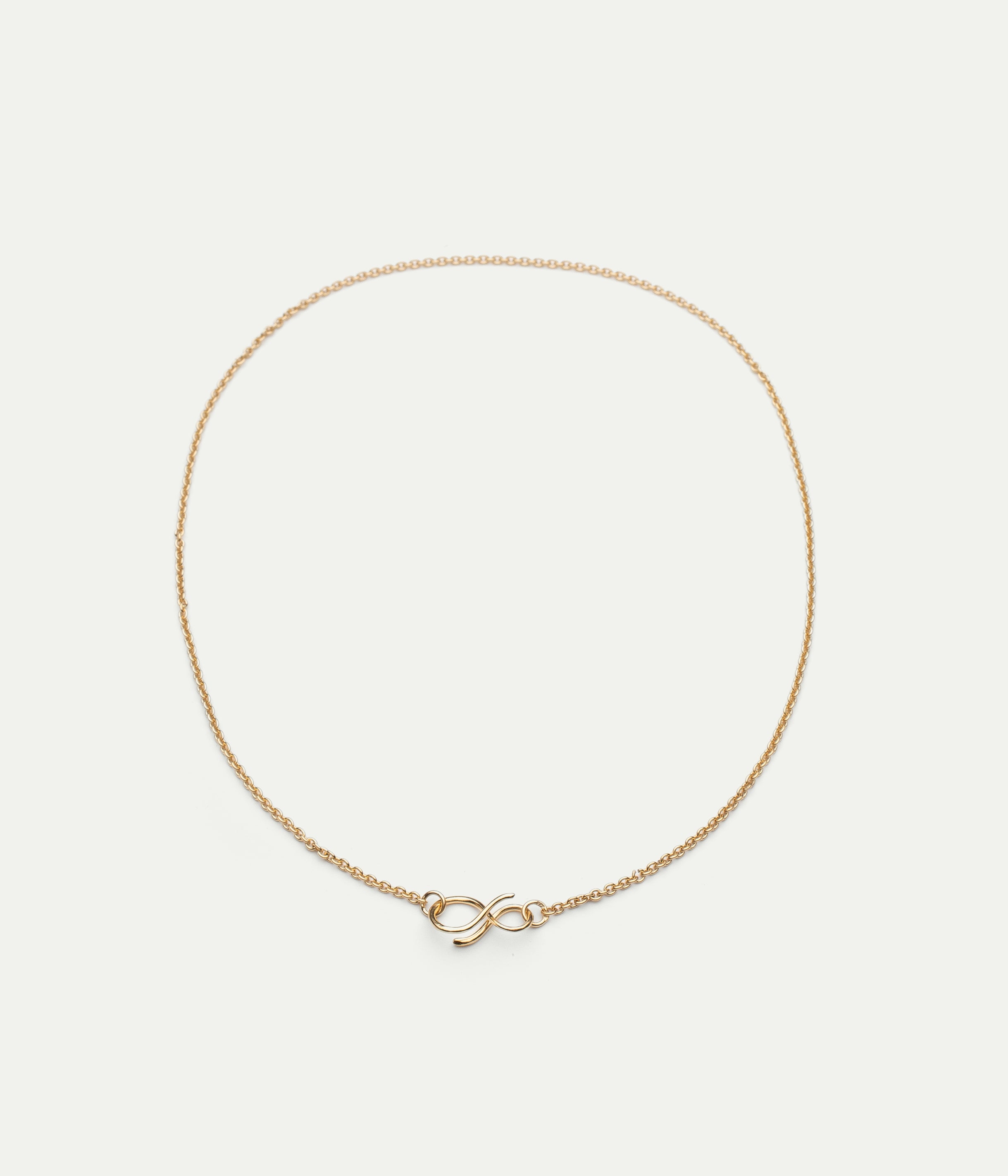 Collier Mini Infini vermeil long