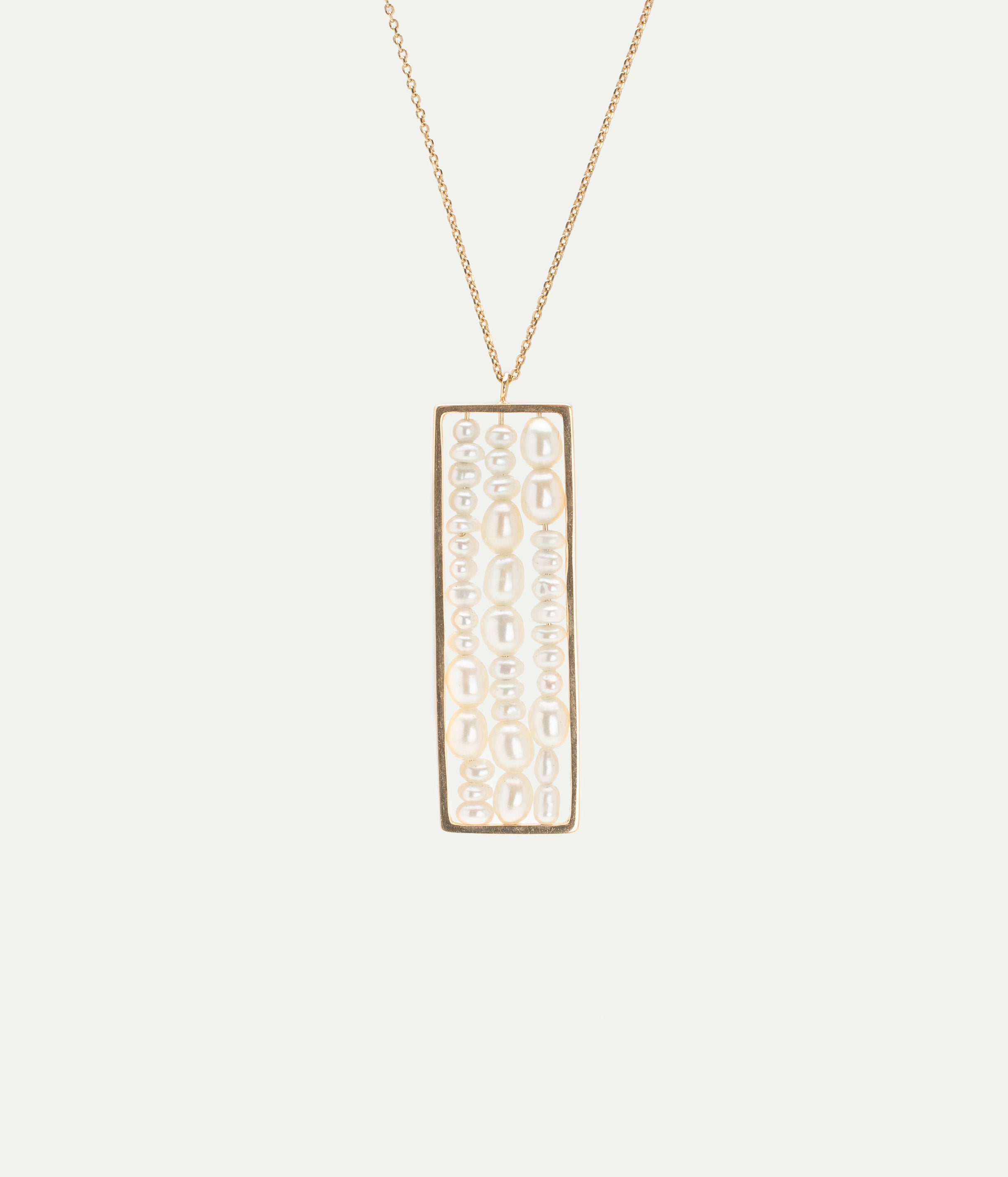 Long Metaphor Pearls Necklace