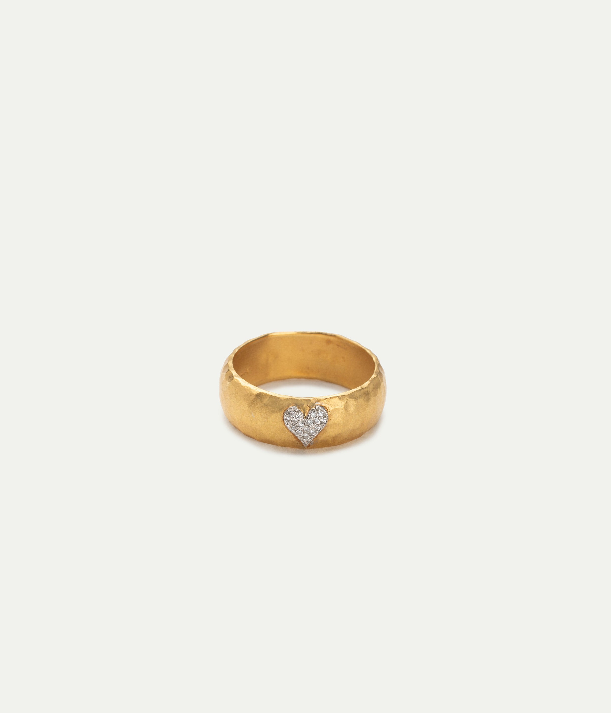 Heart Inlay ring