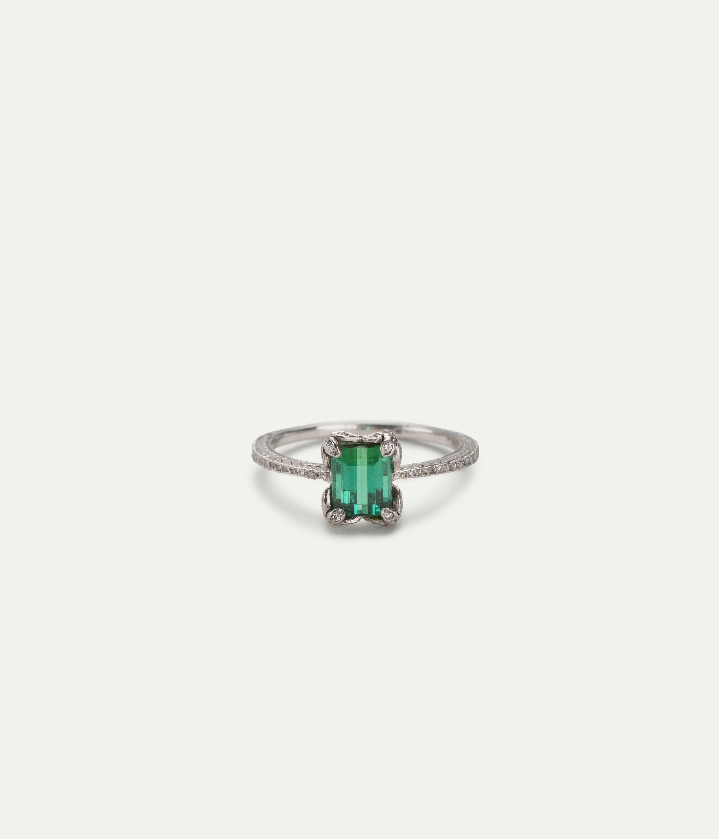 Flower Tourmaline ring