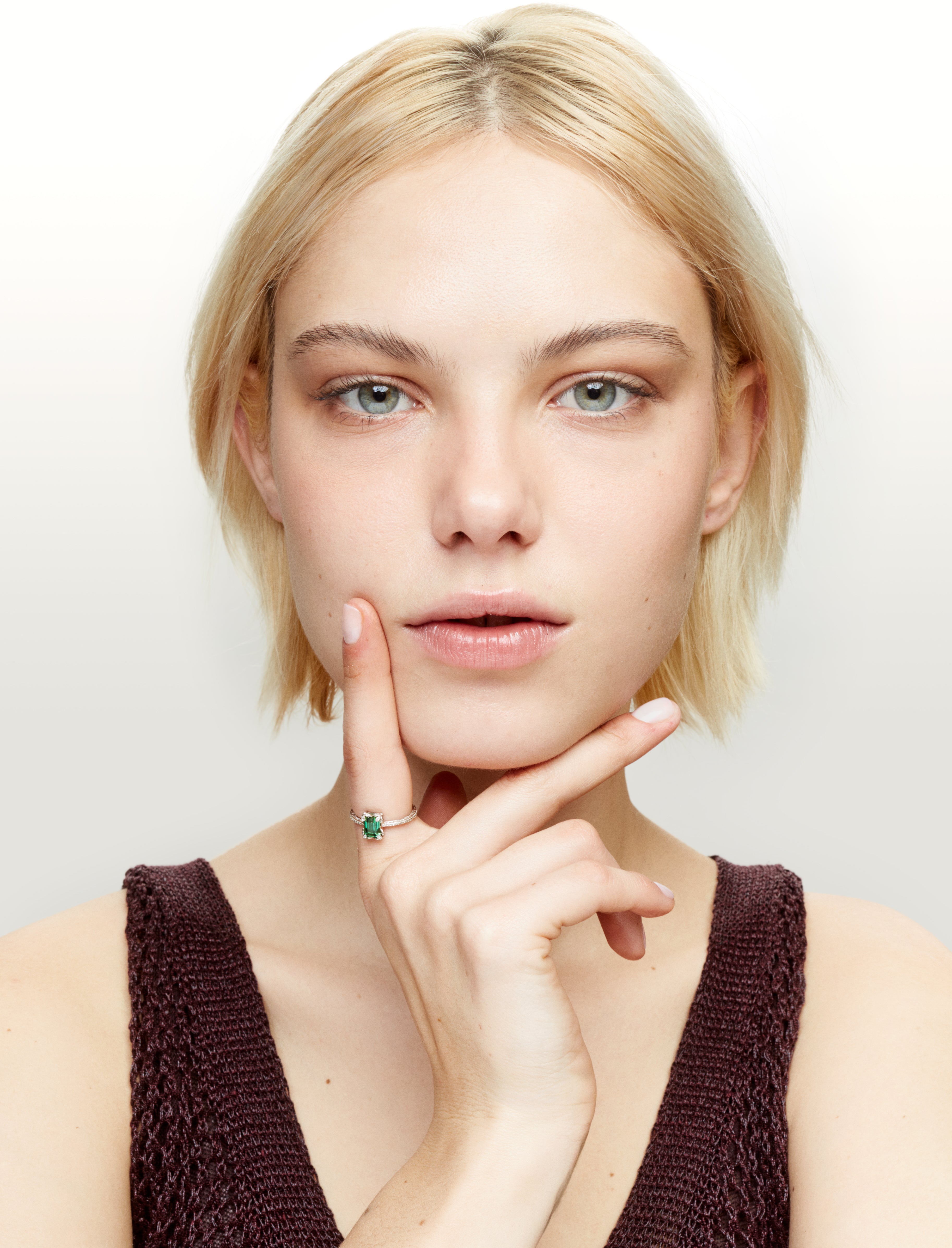 Flower Tourmaline ring