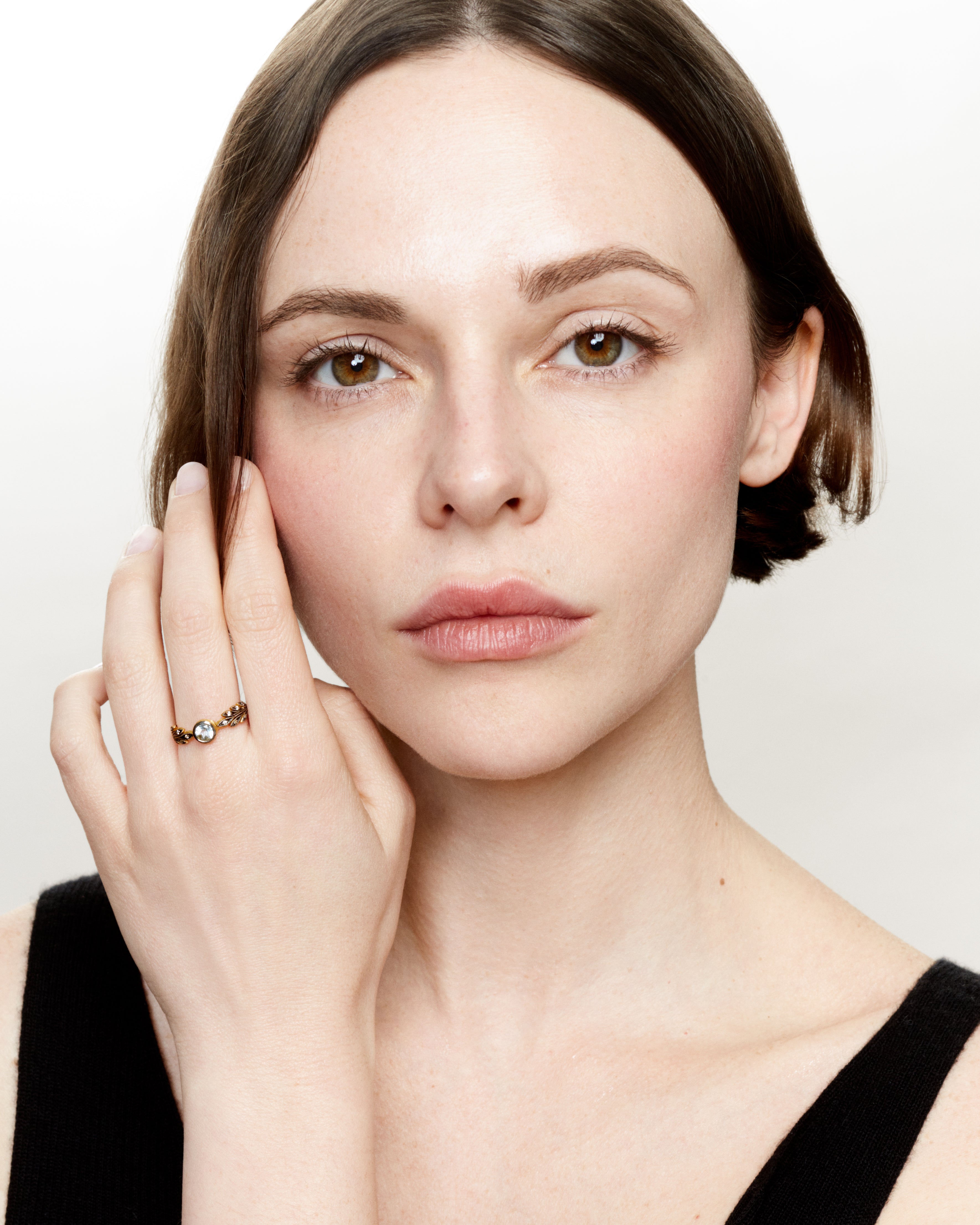 Leafside Aquamarine Ring