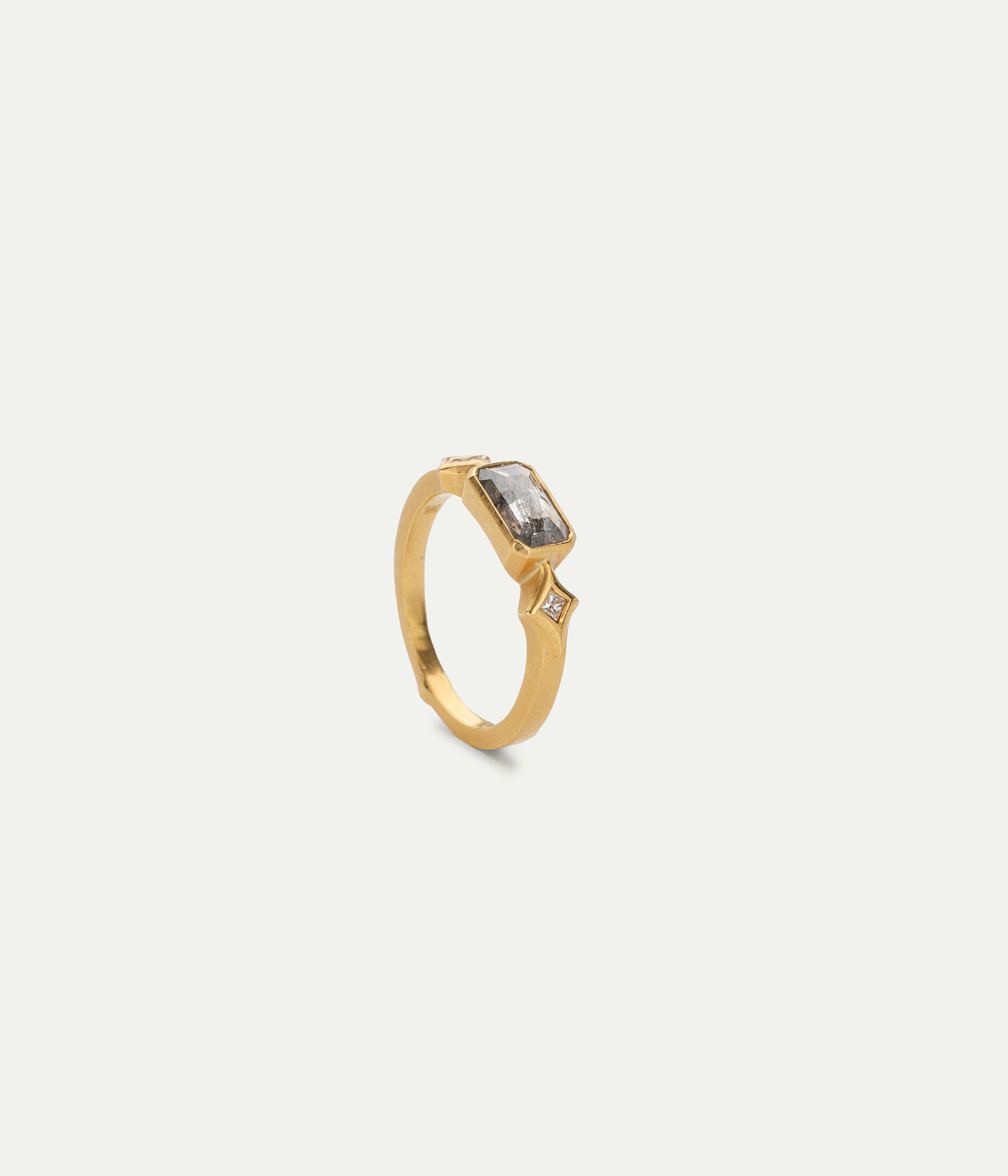 Geometric Diamond Ring