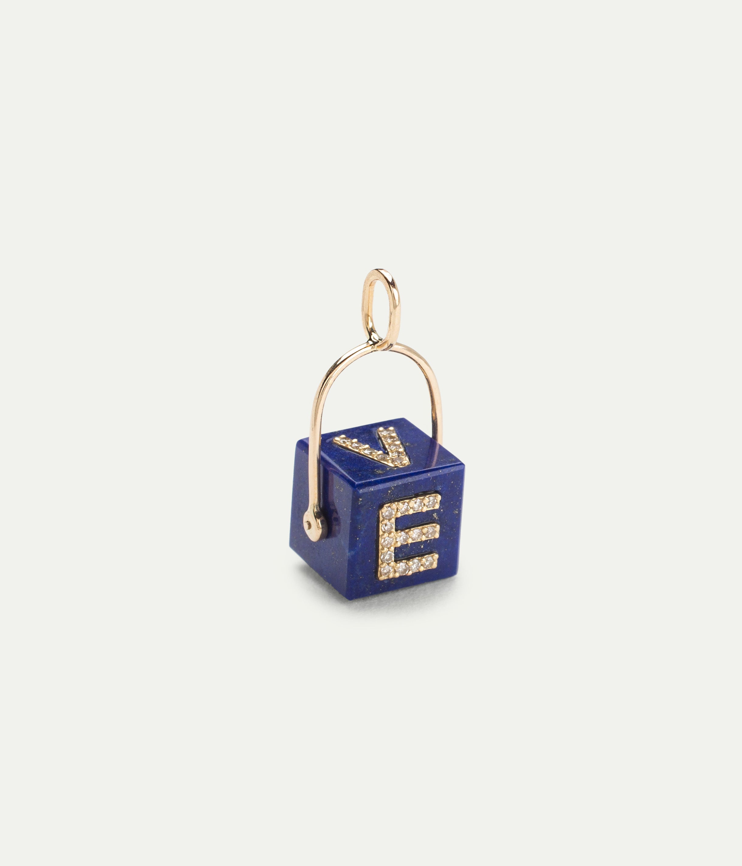 Cubix Love Lapis-Lazuli and Diamonds Pendant